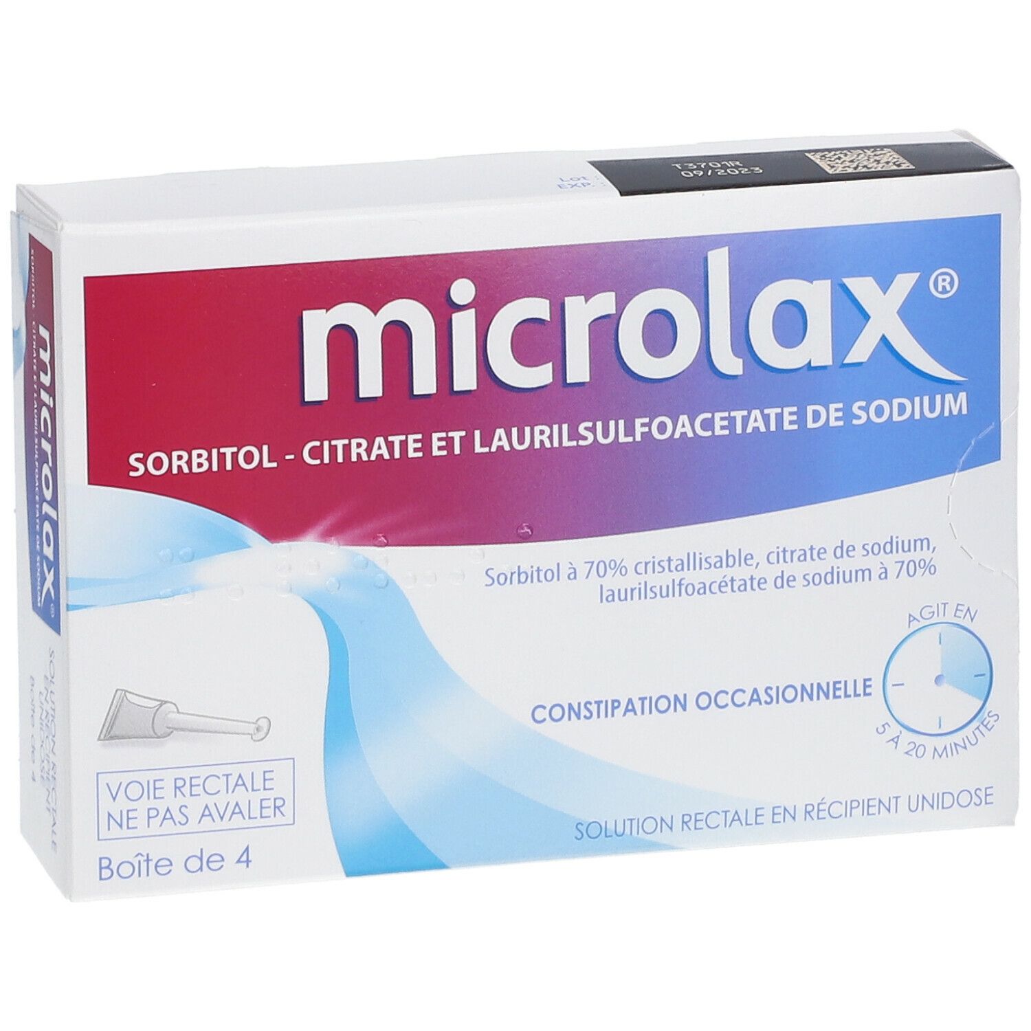 Microlax Constipation Bébé Solution rectale, citrate de sodium 4x3ml -  Archange Pharmacie en ligne