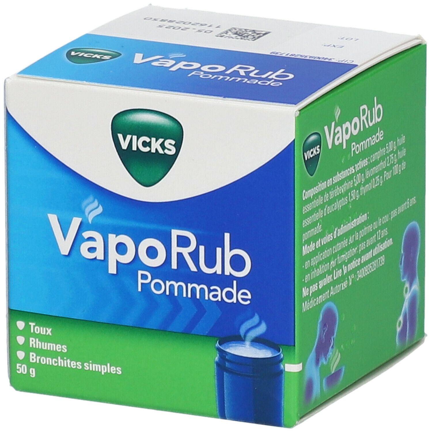 Vicks Vaporub Pommade 50 g - Redcare Pharmacie