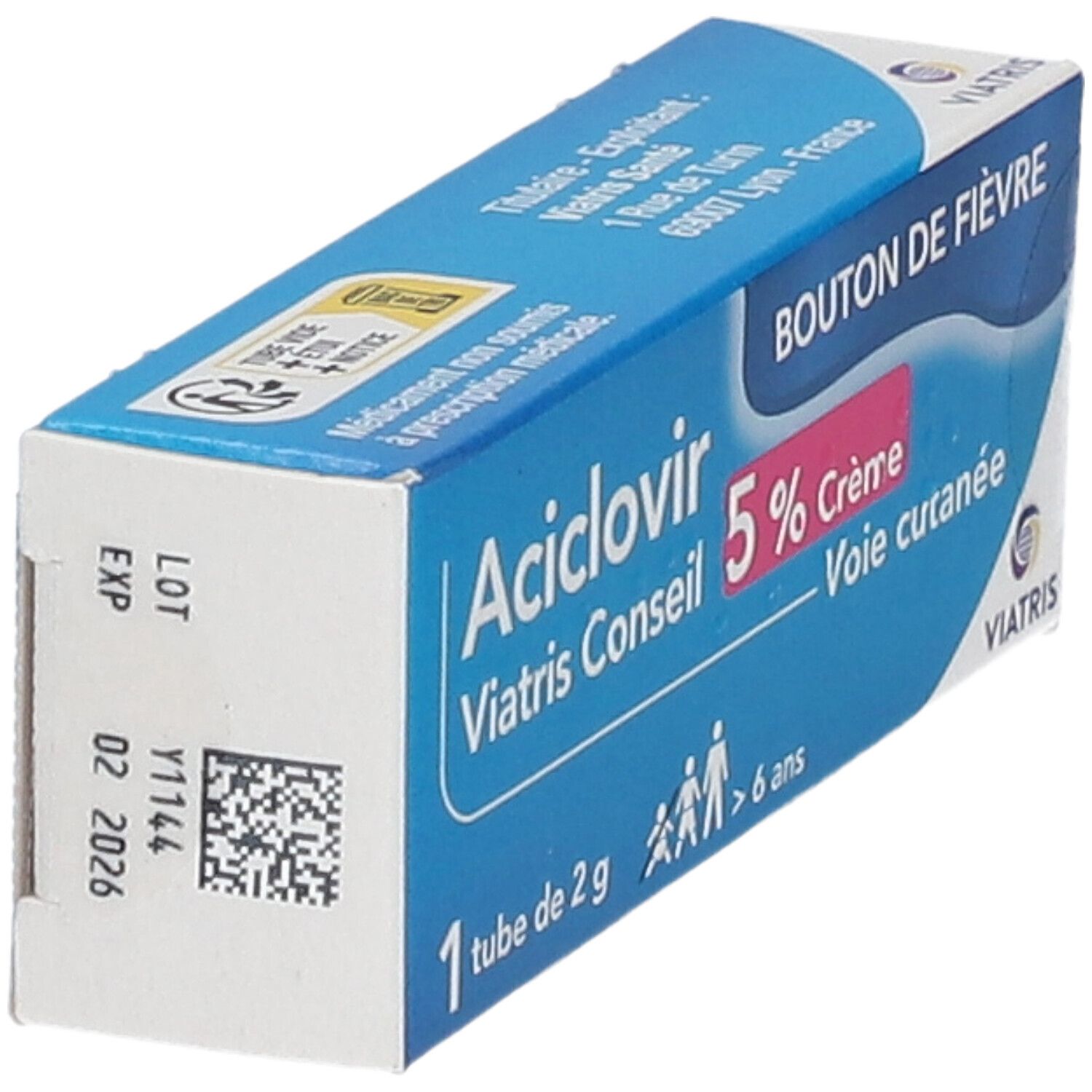 Aciclovir MYLAN Pharma tube crème 5 %