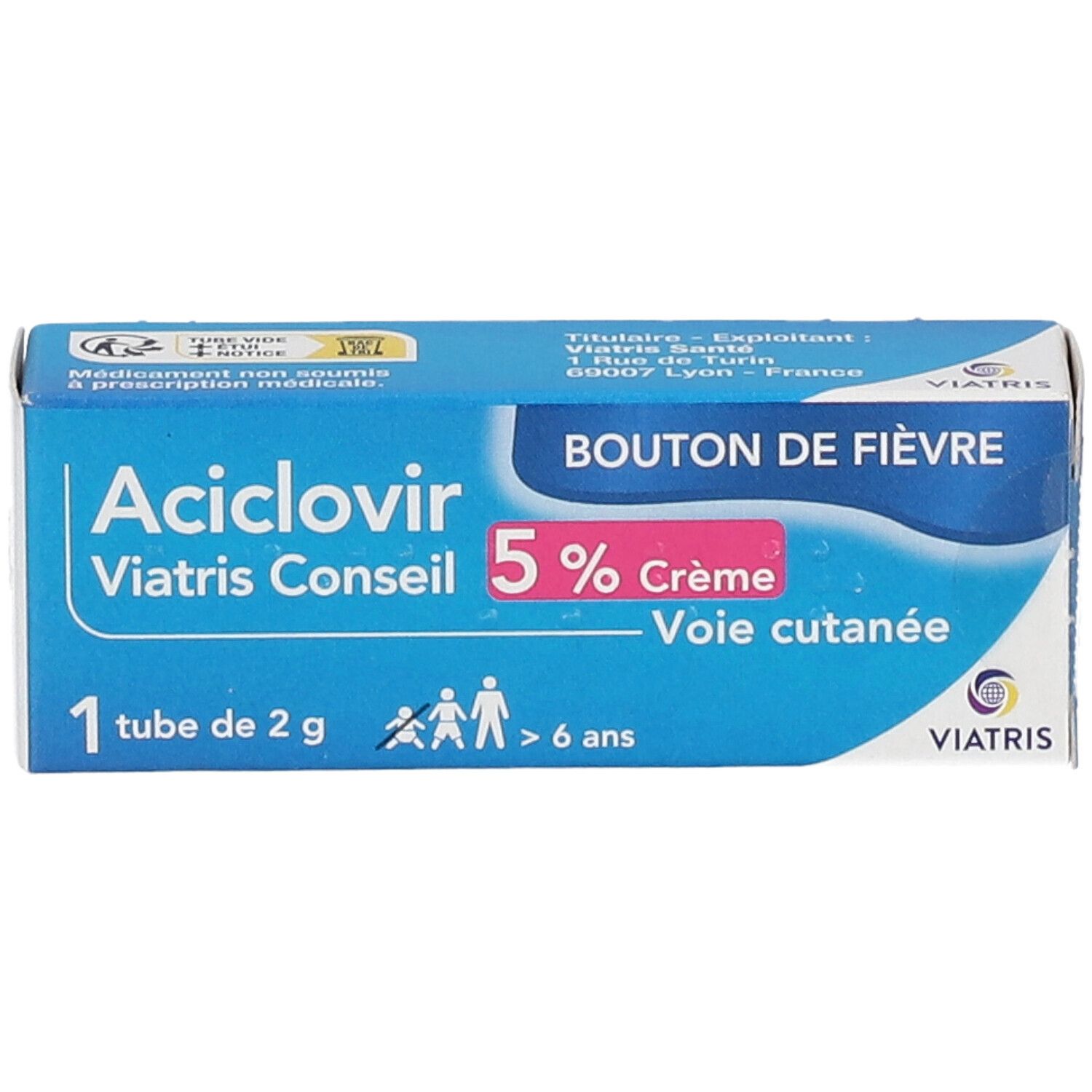 Aciclovir MYLAN Pharma tube crème 5 %