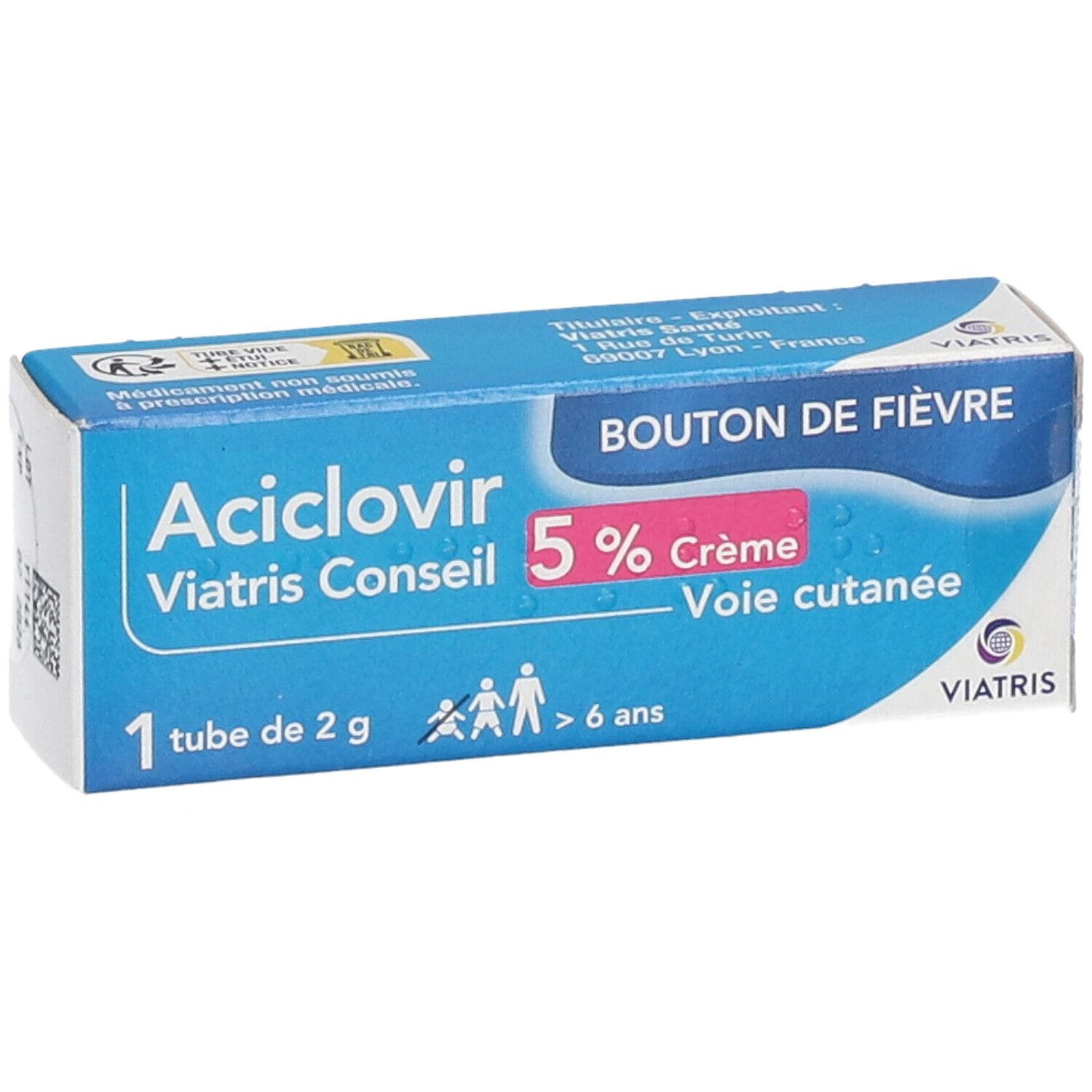 Aciclovir MYLAN Pharma tube crème 5 %