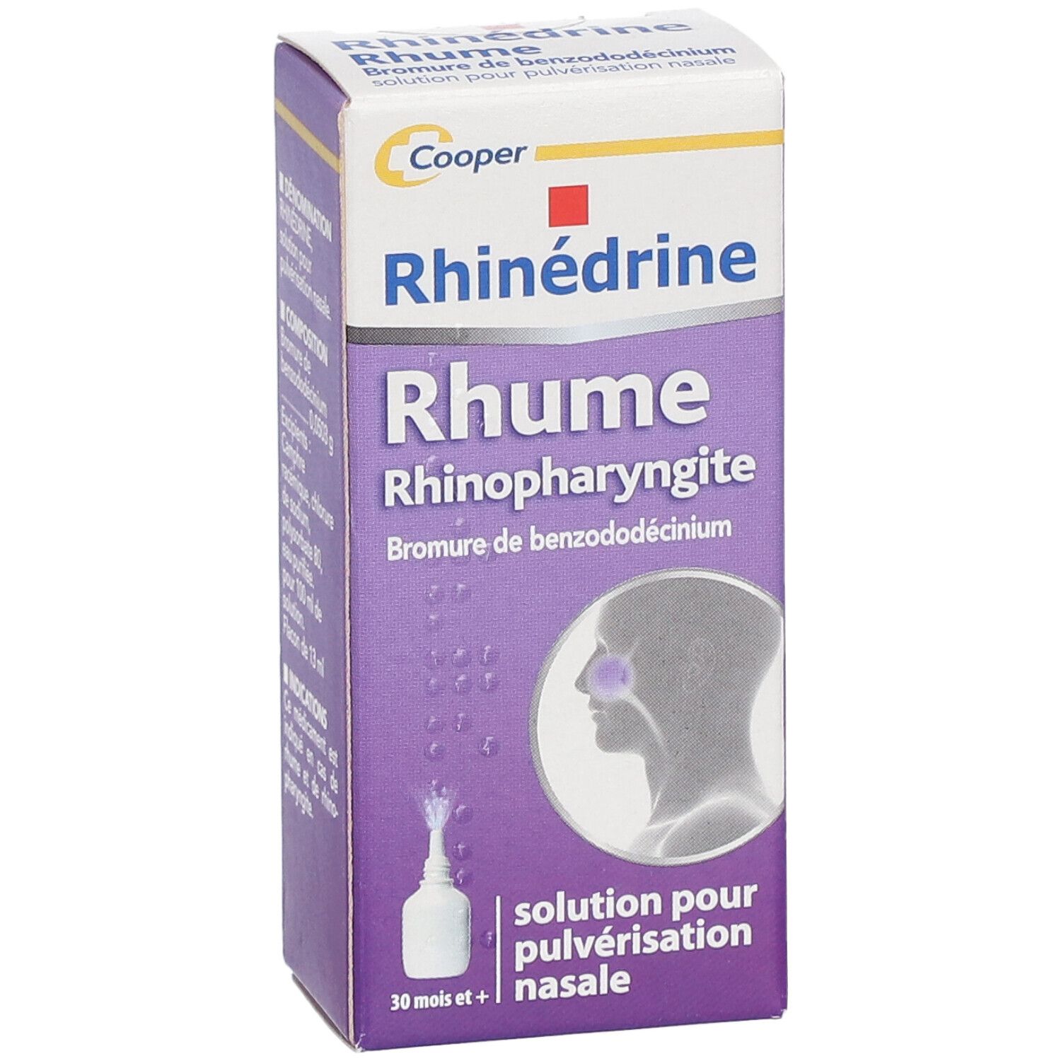 RHINEDRINE - Rhume - Rhinopharyngite - Solution pour pulvérisation nasale - Flacon 13ml