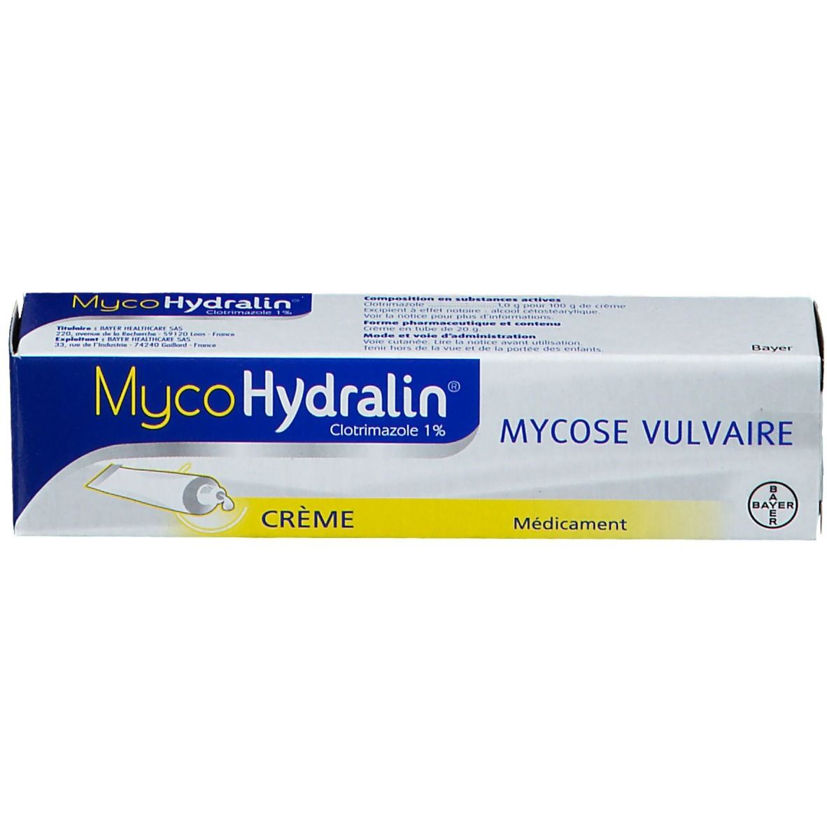 Bayer Santé Familiale Myco Hydralin crème Bayer20g