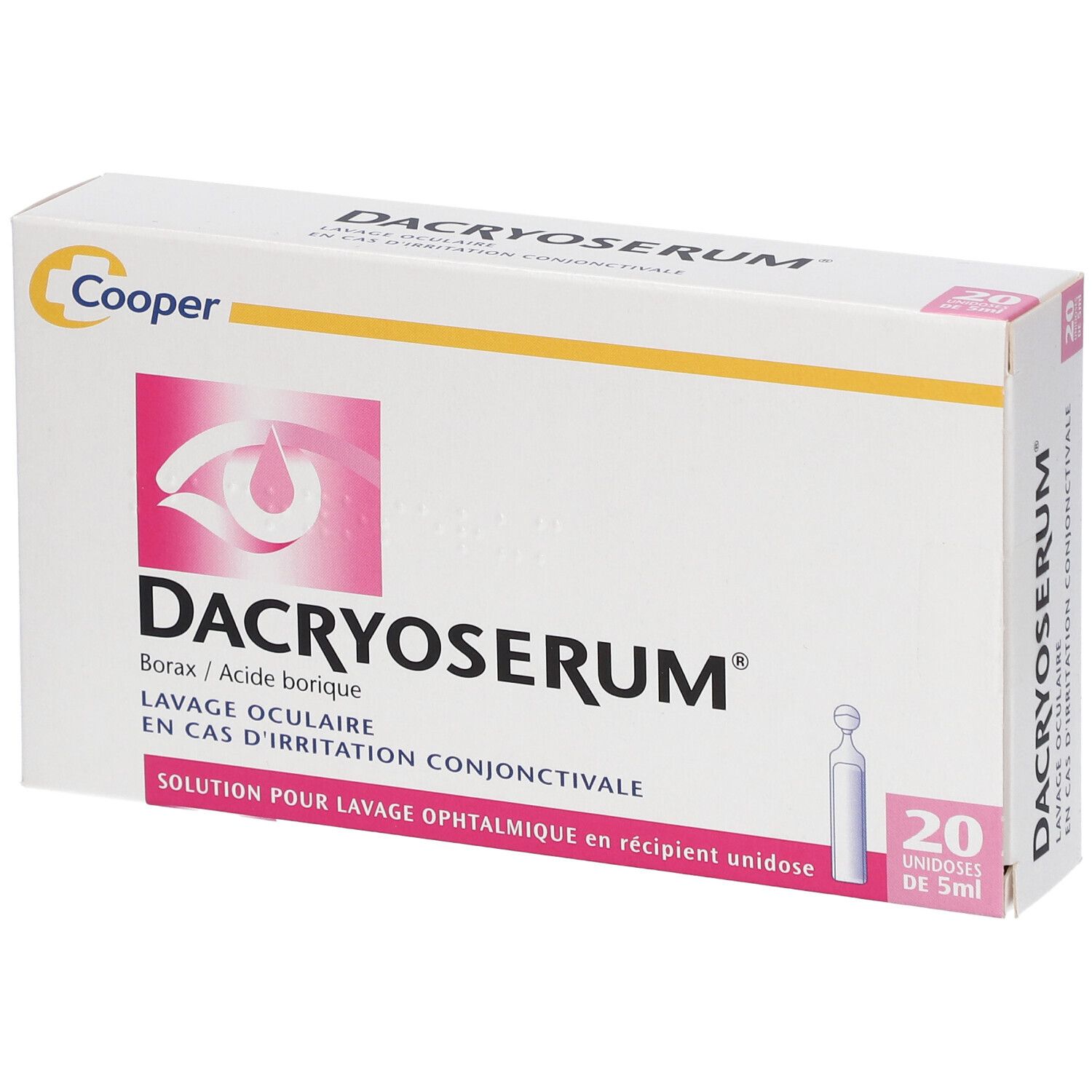 Dacryoserum Solution Pour lavage Ophtalmique - Unidose
