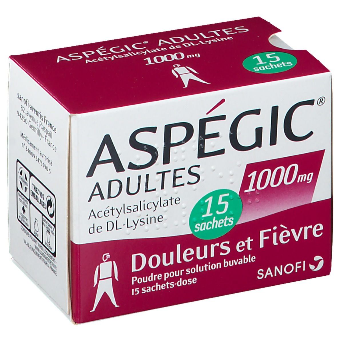 Aspégic® Adultes 1000 mg