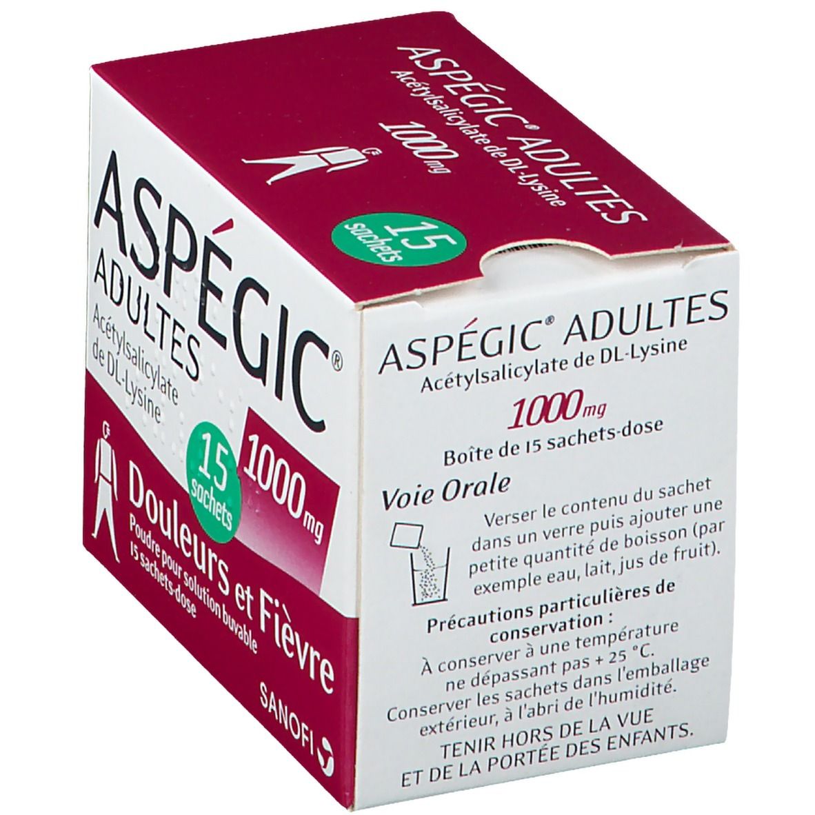 Aspégic® Adultes 1000 mg