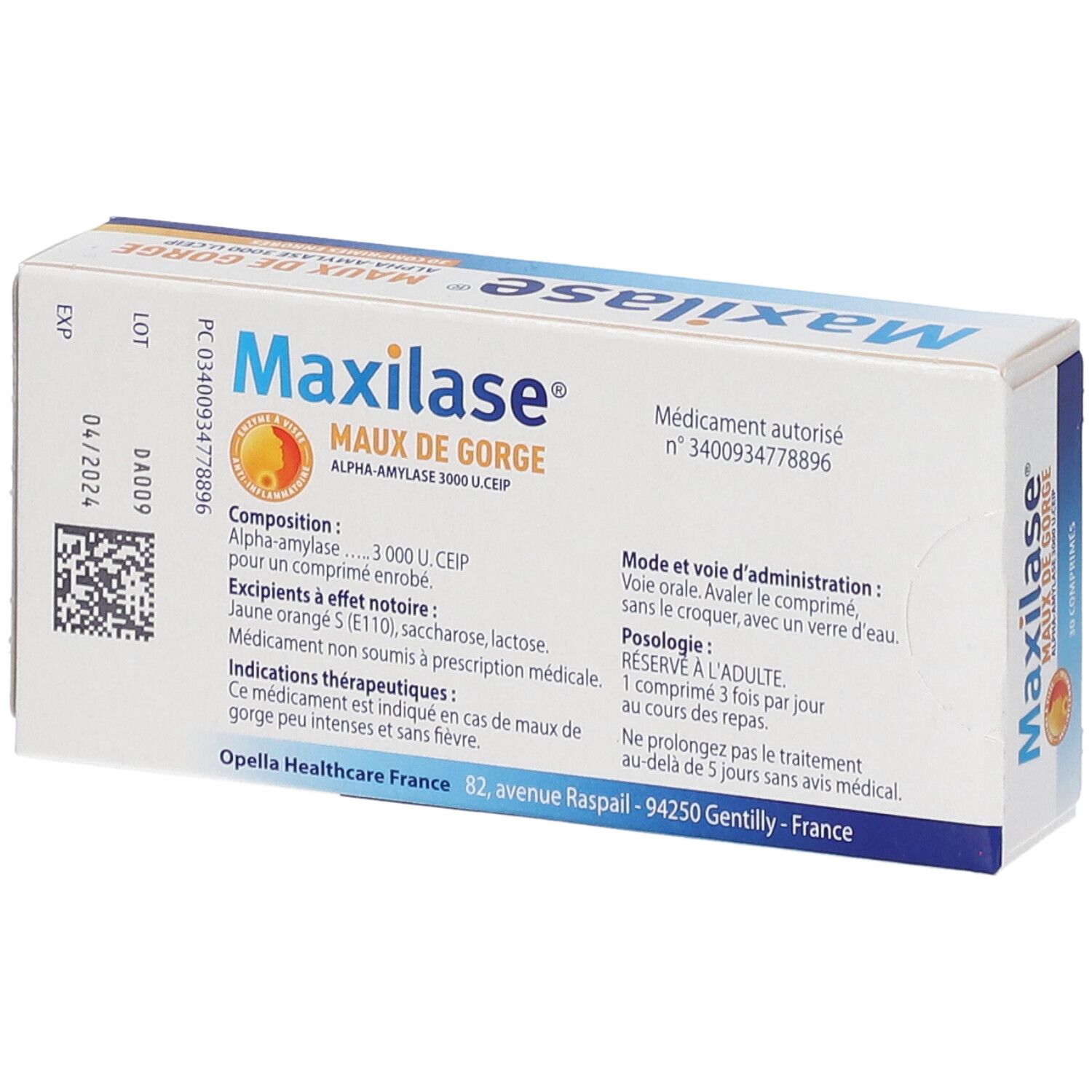 Maxilase® Maux de Gorge