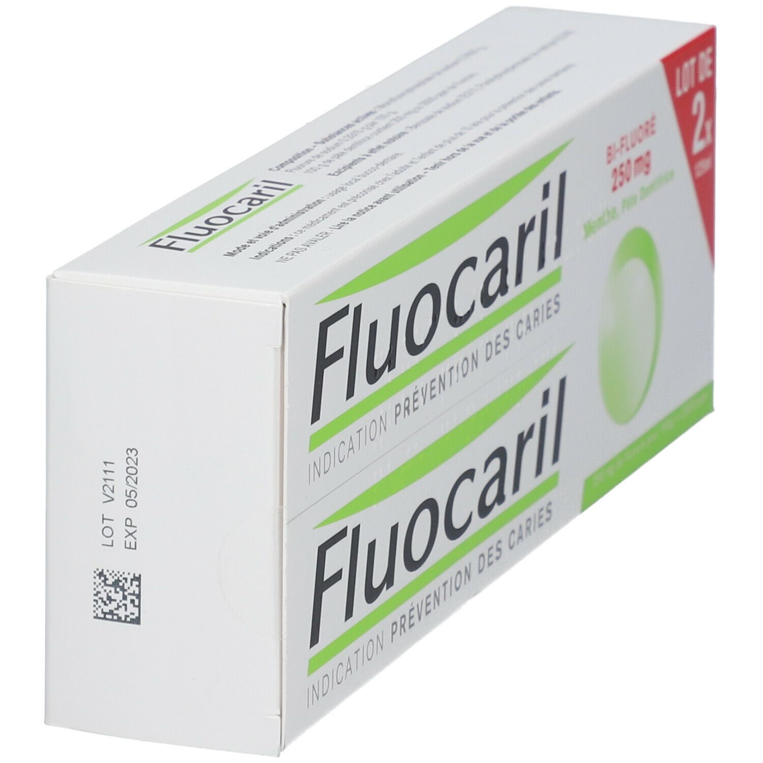 Fluocaril Bi-Fluoré 250 mg Pâte Dentifrice Menthe