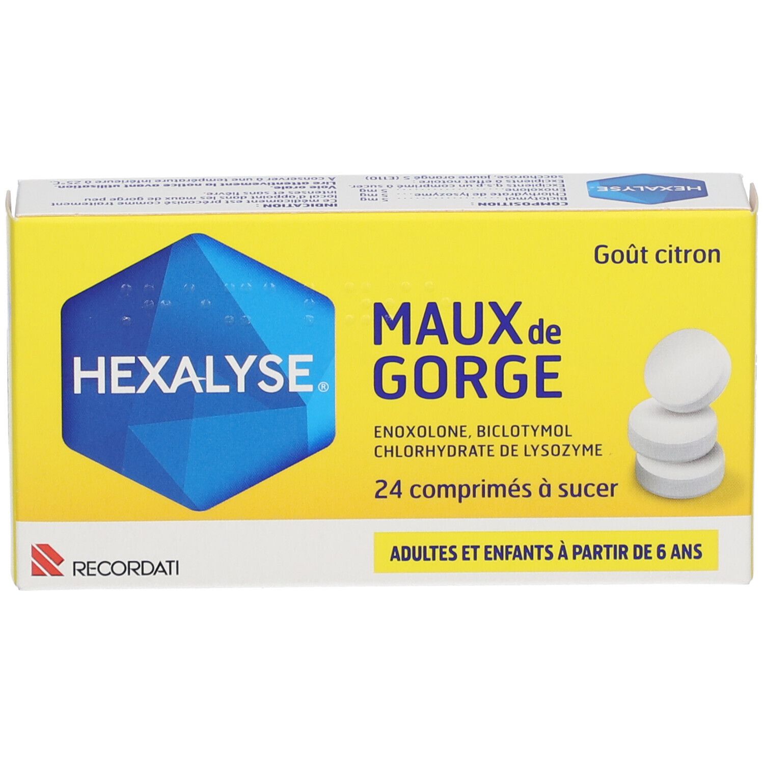 HEXALYSE maux de gorge 24 pastilles - Pharma-Médicaments.com