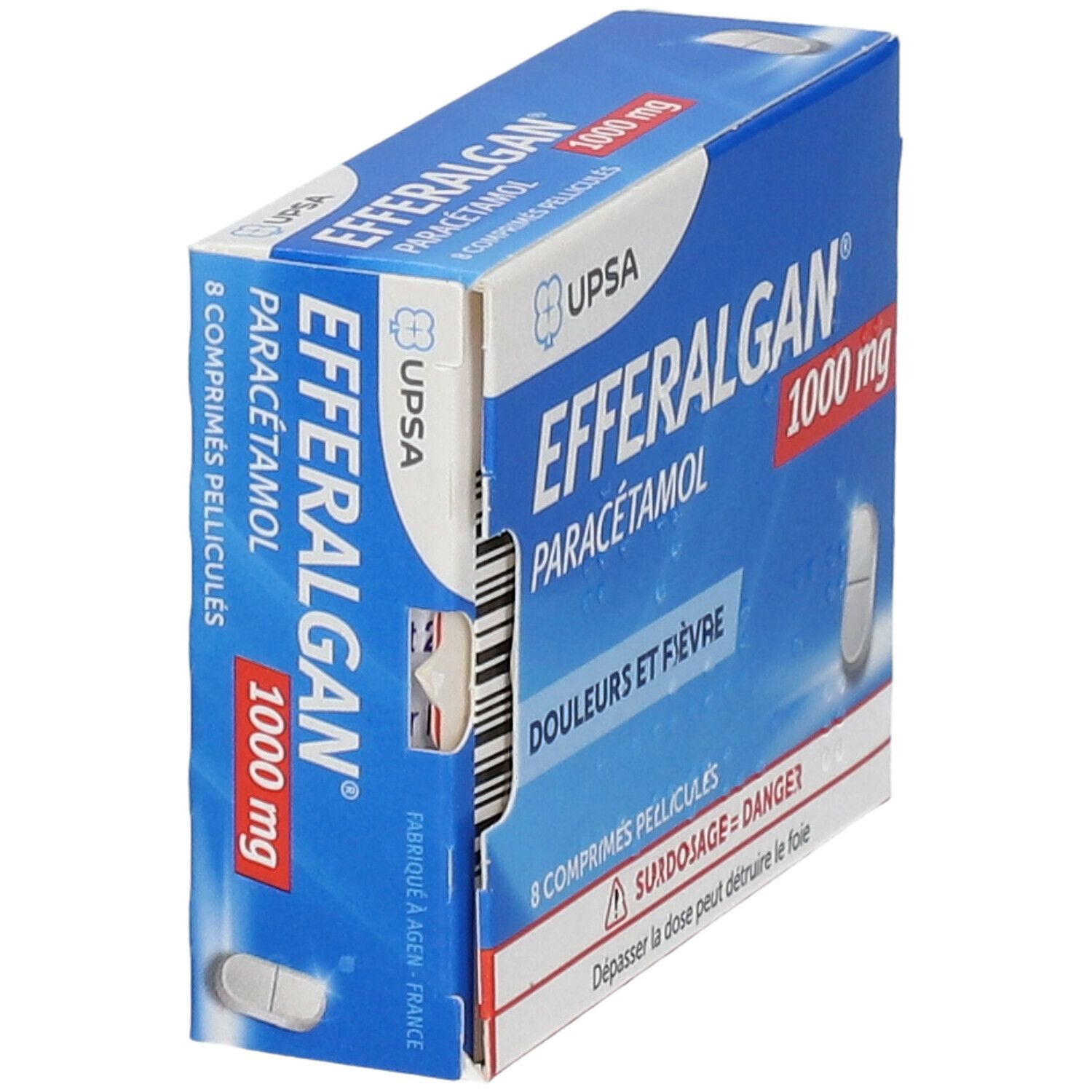 EFFERALGAN 1000mg, comprimé pelliculé