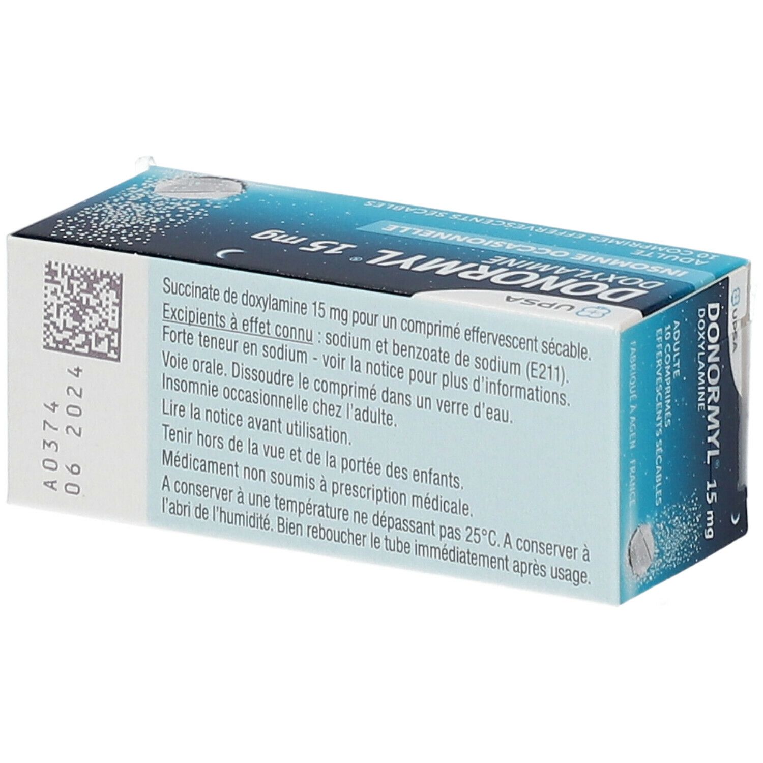 Donormyl® 15 mg Comprimé effervescent sécable
