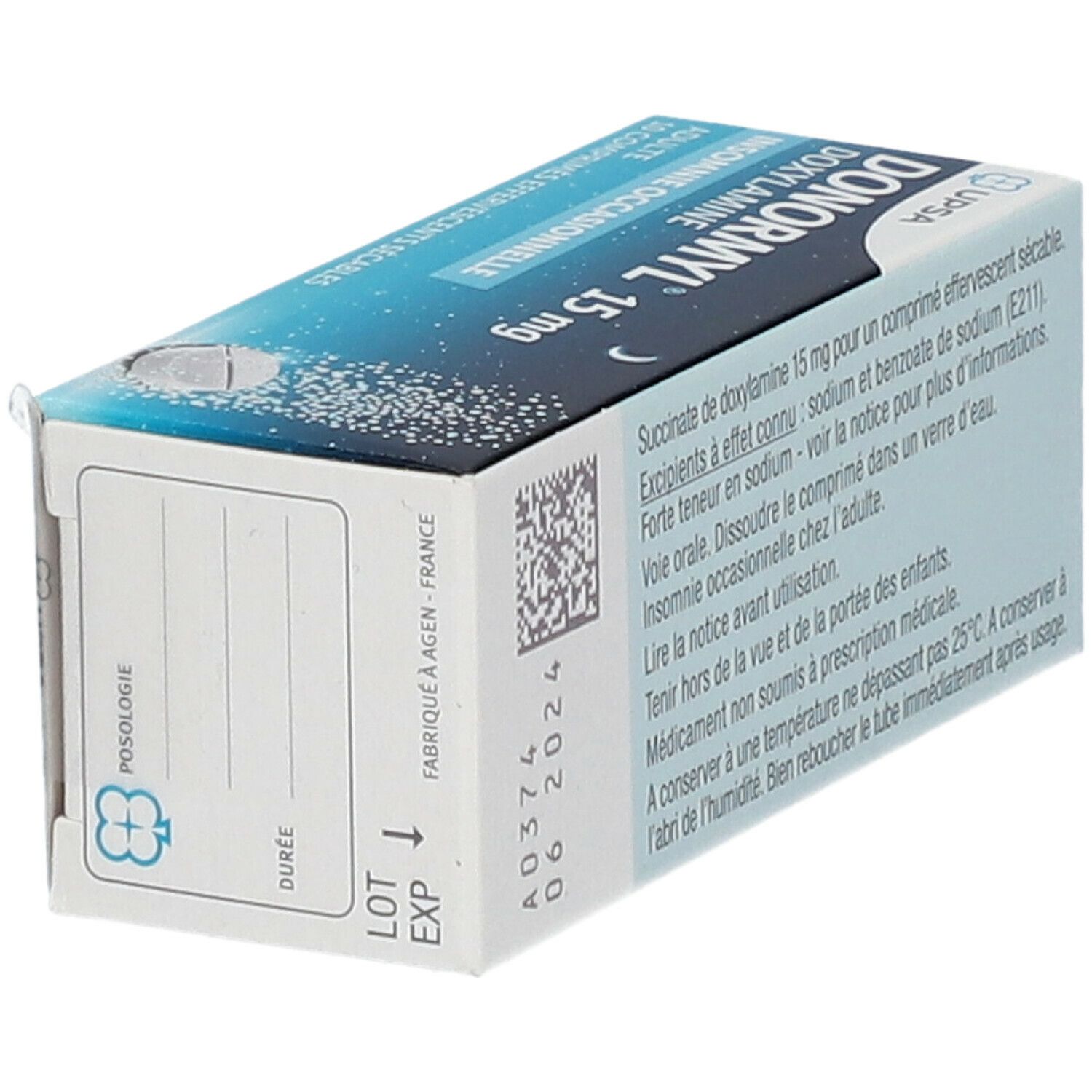 Donormyl® 15 mg Comprimé effervescent sécable
