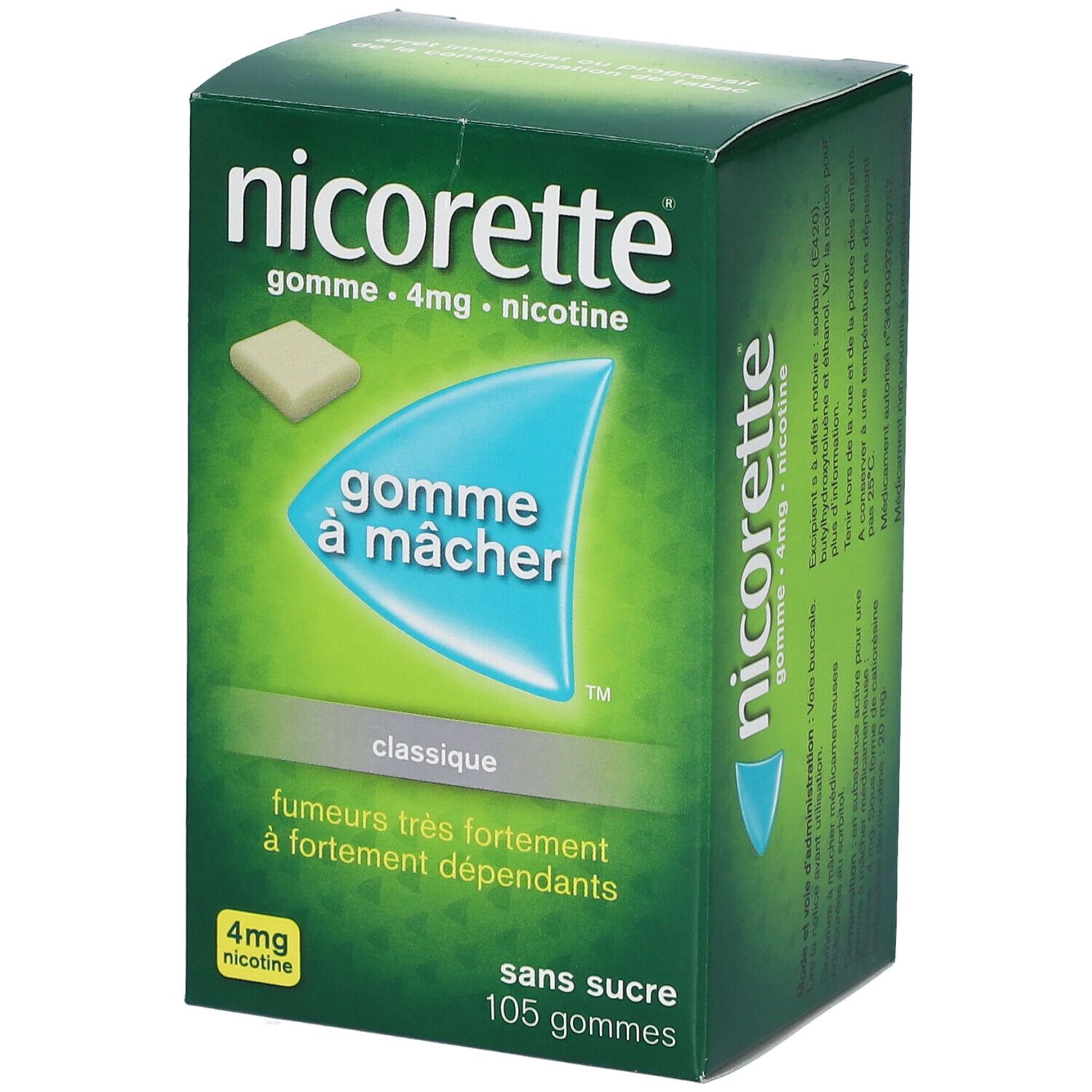 Nicorette® Gomme à mâcher s/s 4 mg