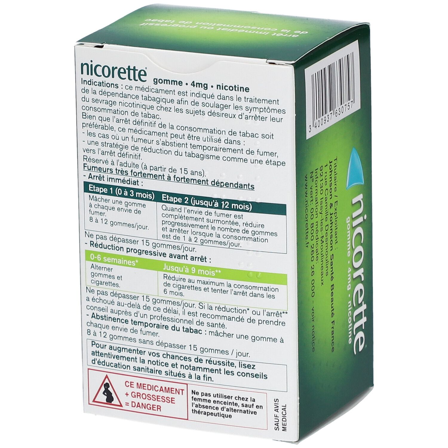 Nicorette® Gomme à mâcher s/s 4 mg 105 pc(s) - Redcare Pharmacie