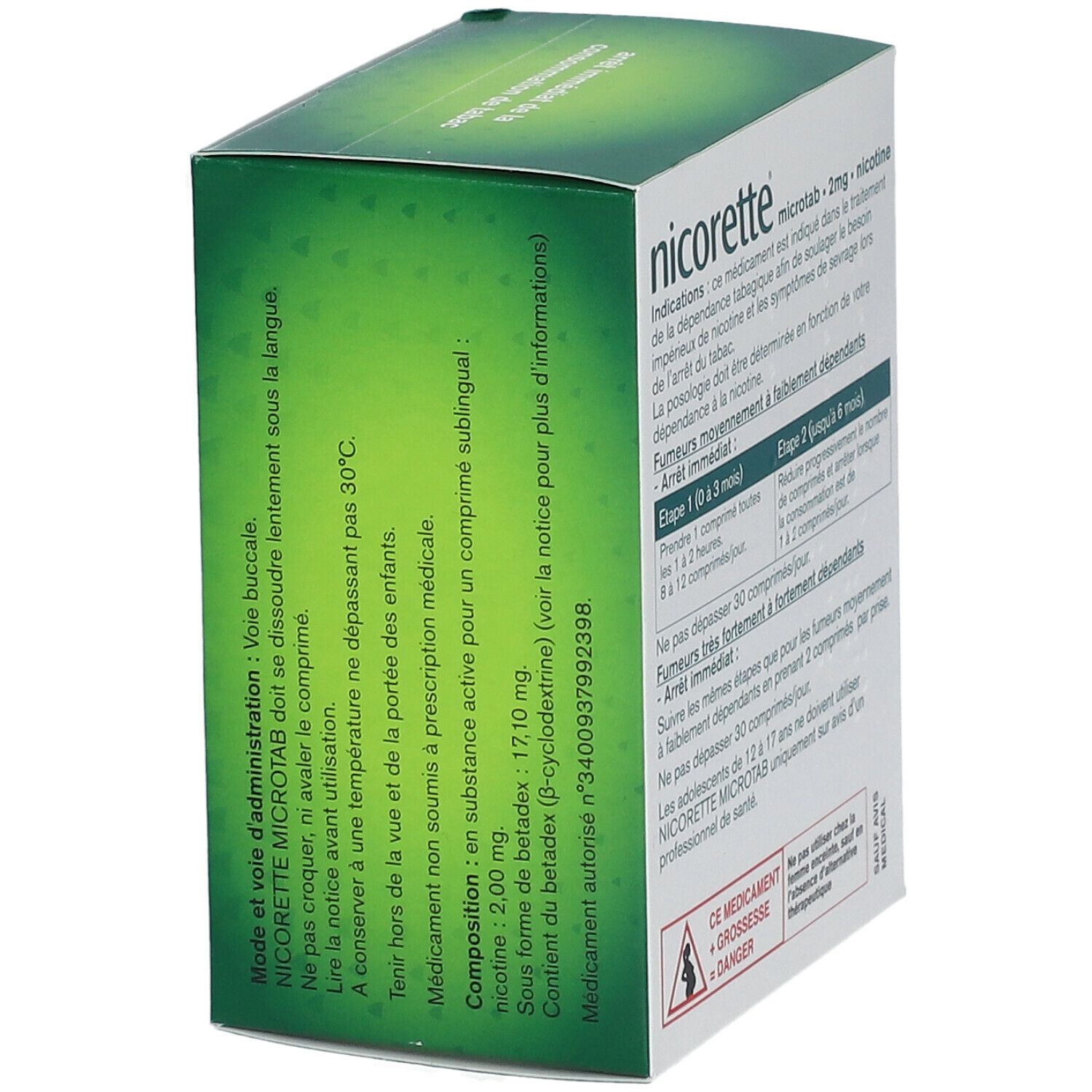 Nicorette® microtab 2 mg