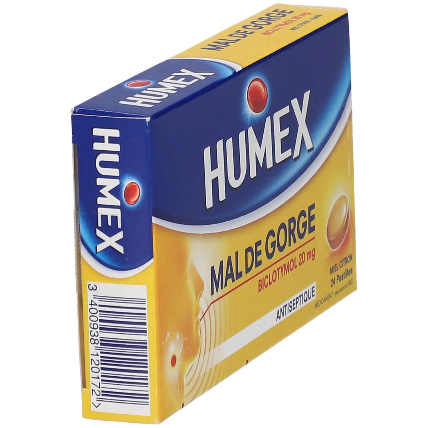 Humex Mal de Gorge Miel Citron 20 mg