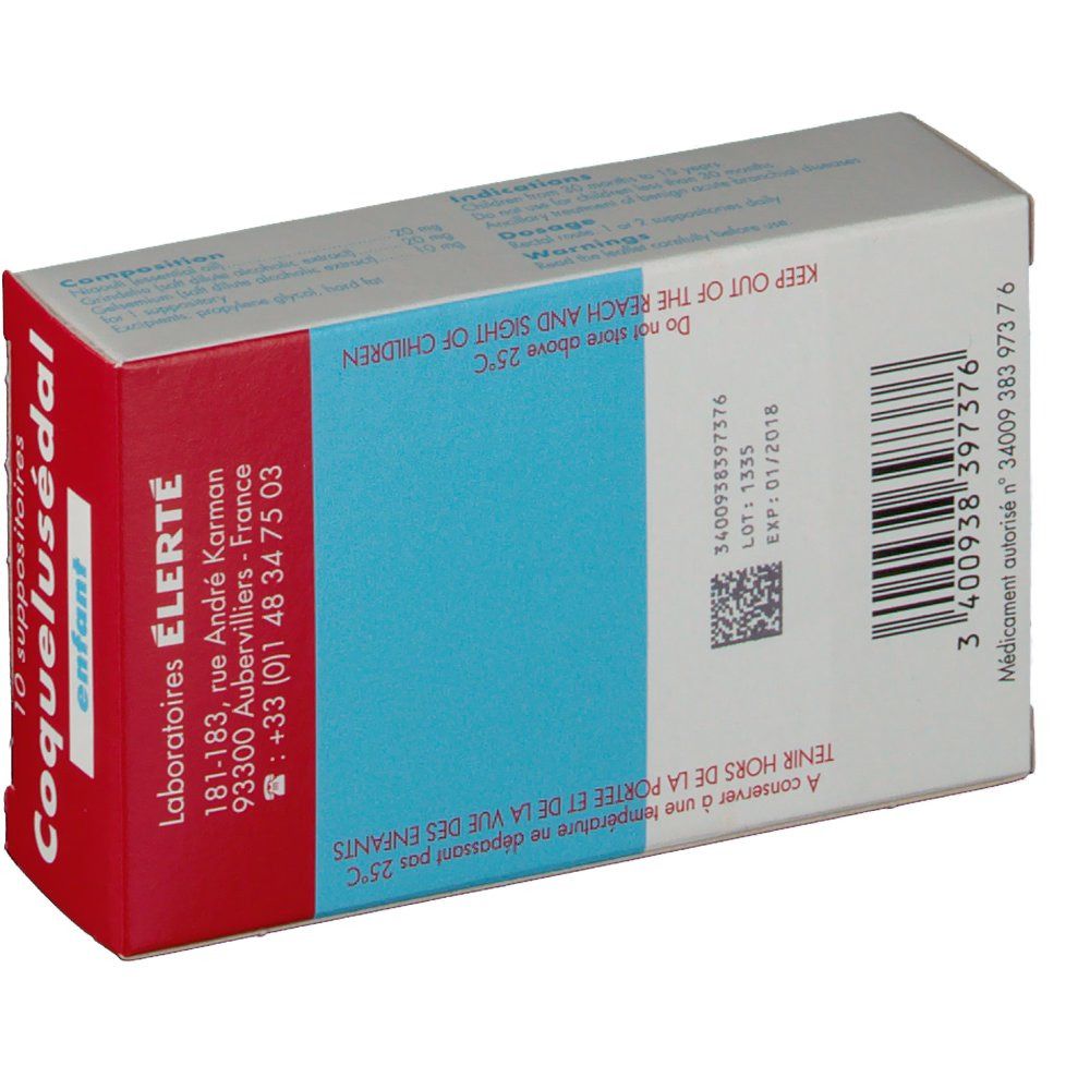 Élerté Coquelusédal enfant