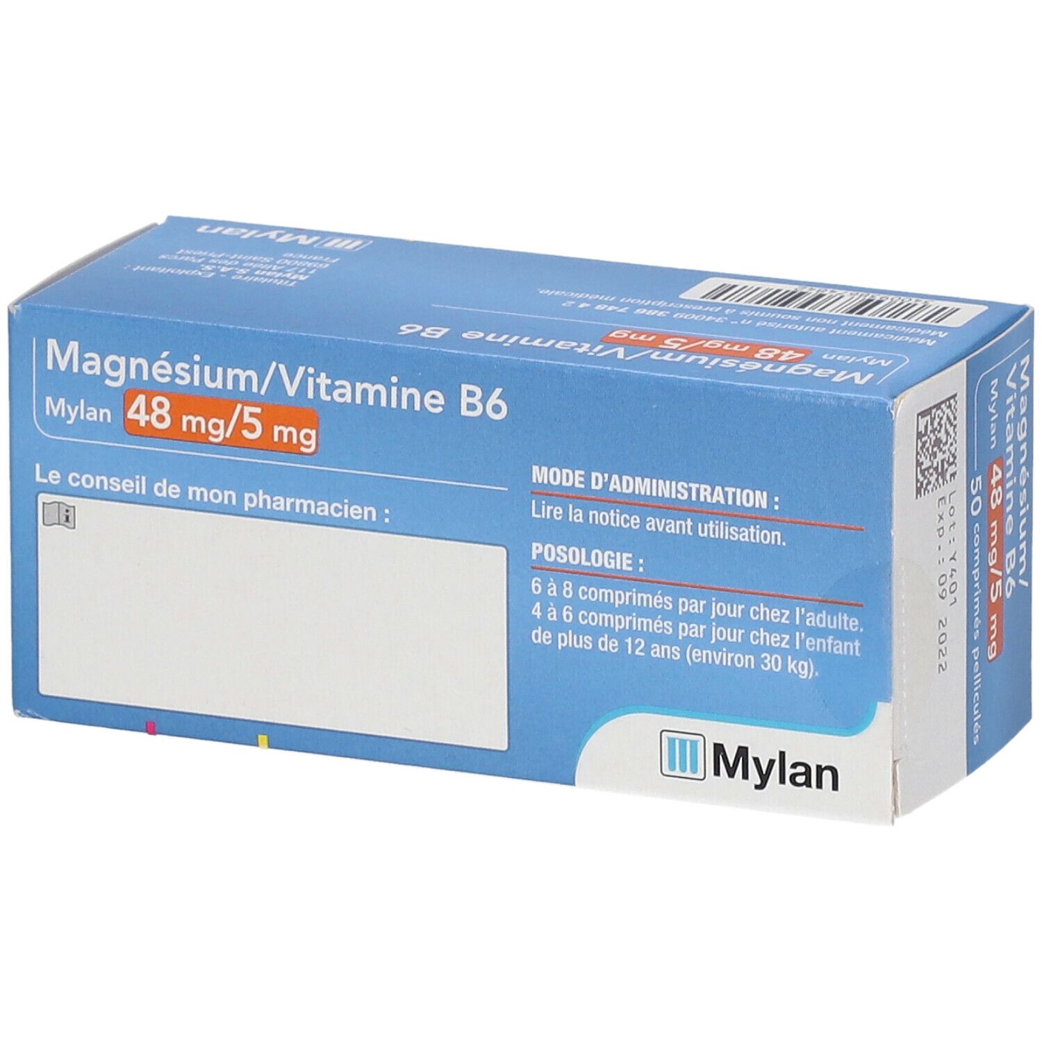 Mylan Magnésium/Vitamine B6