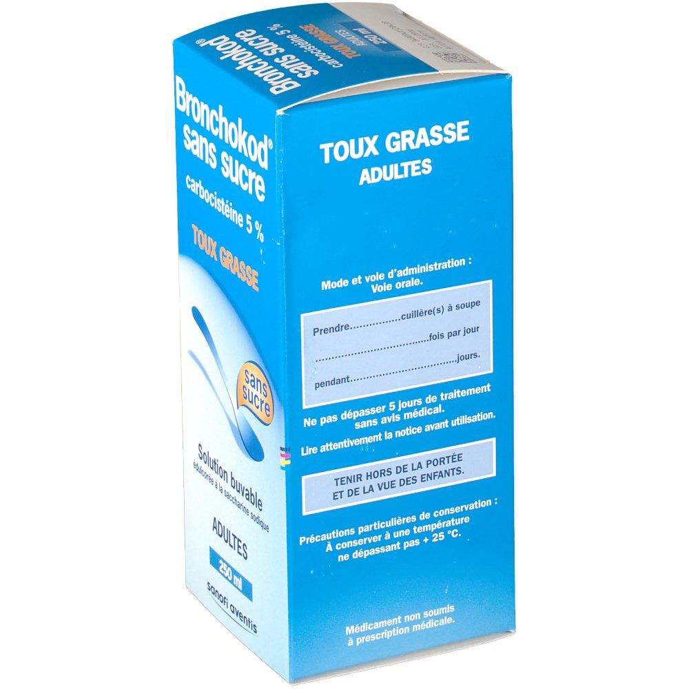 Bronchokod® sans sucre carbocistéine 5 % Adulte