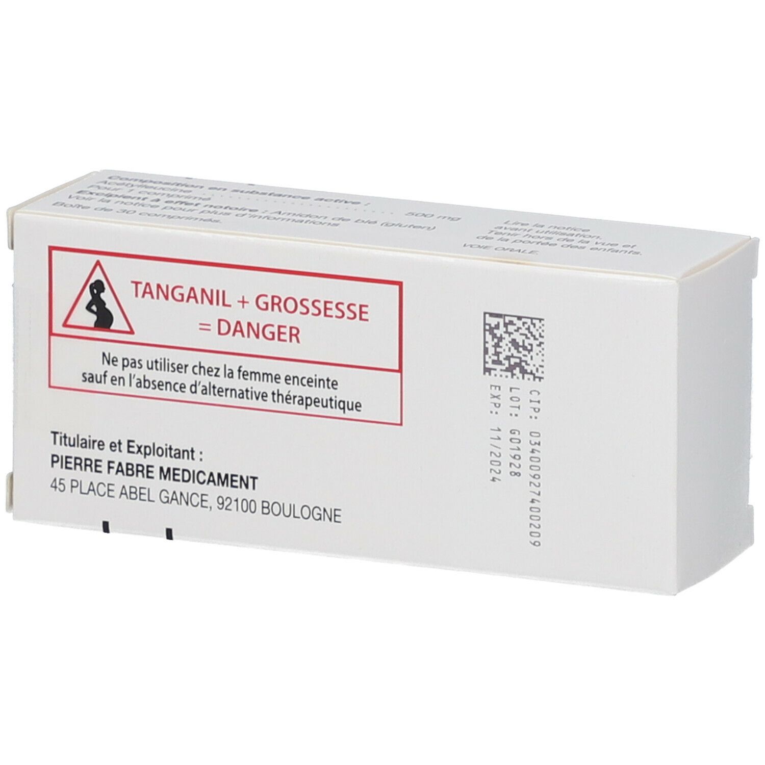Pierre Fabre Tanganil Gé 500 mg