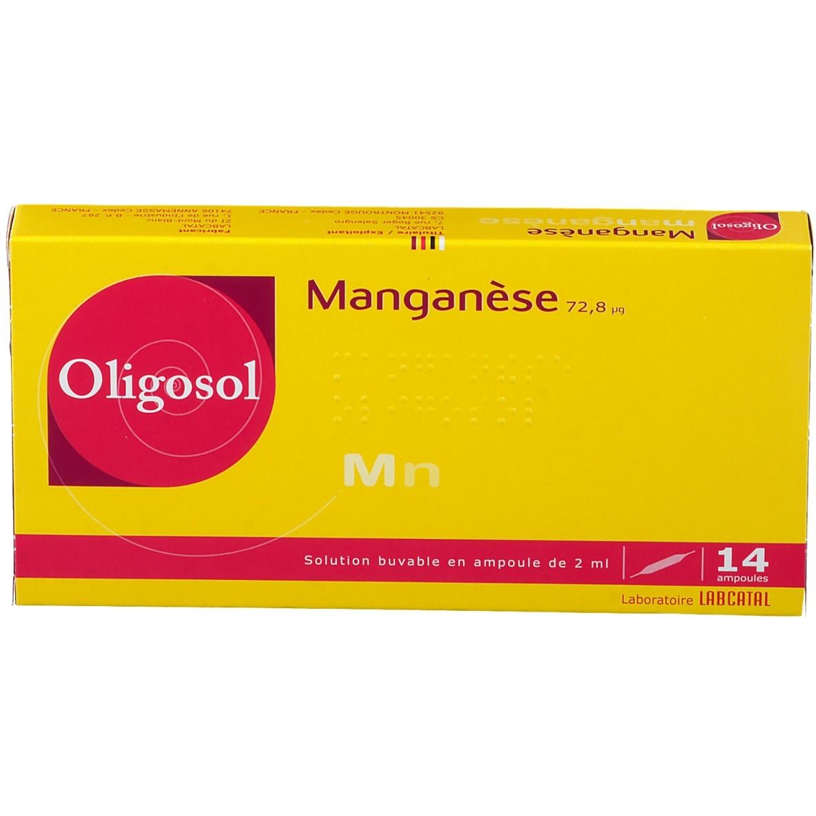 Laboratoire Labcatal Oligosol Manganèse