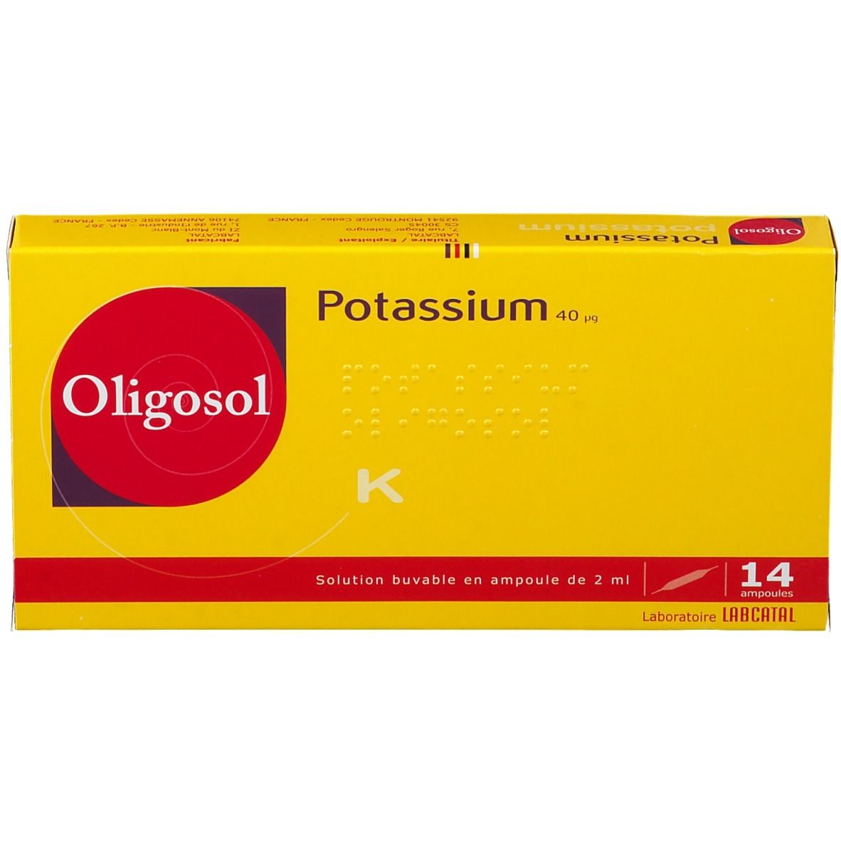 Laboratoire Labcatal Oligosol Potassium