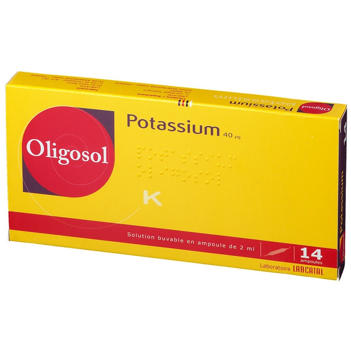 Laboratoire Labcatal Oligosol Potassium