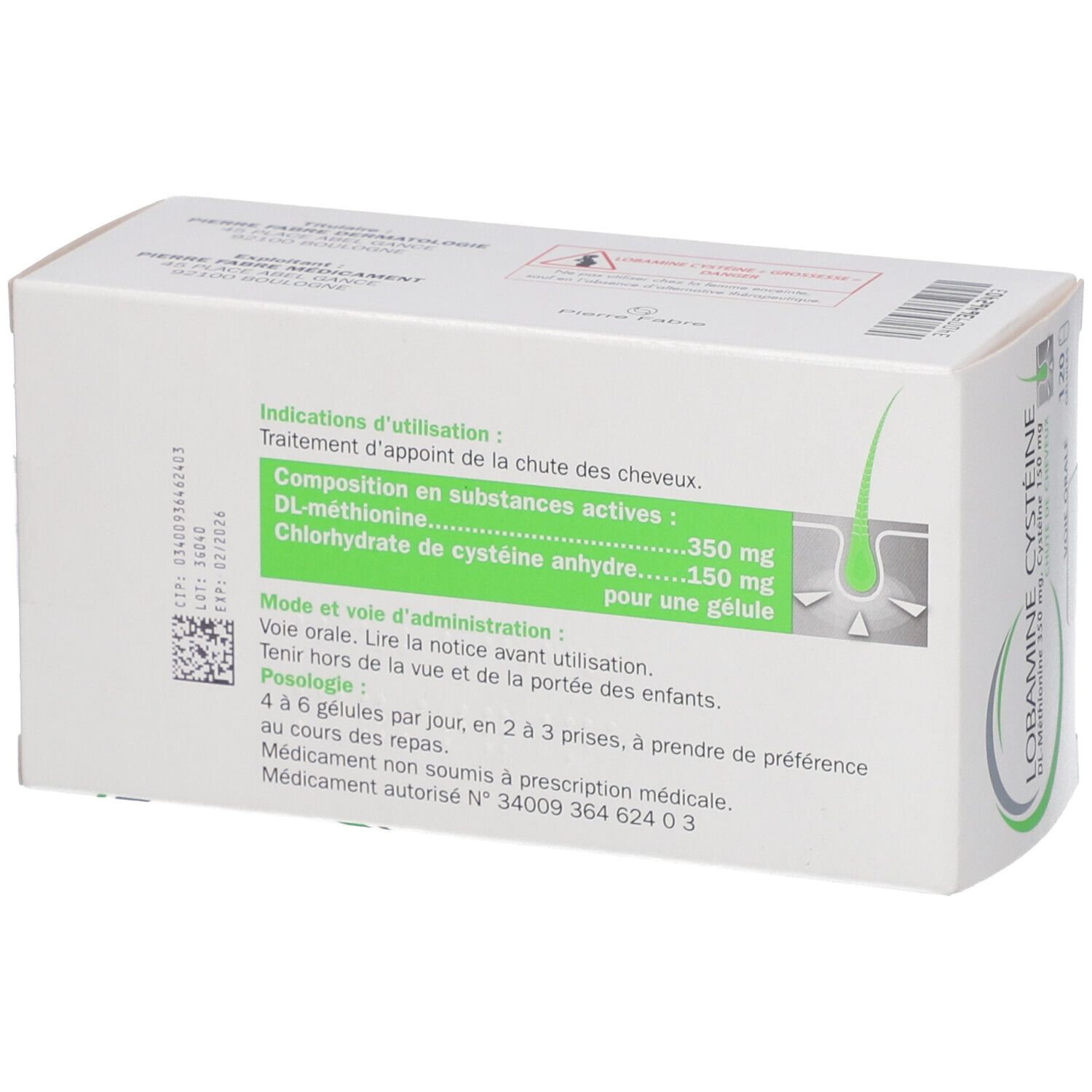 Lobamine-Cystéine® 120 pc(s) - Redcare Pharmacie