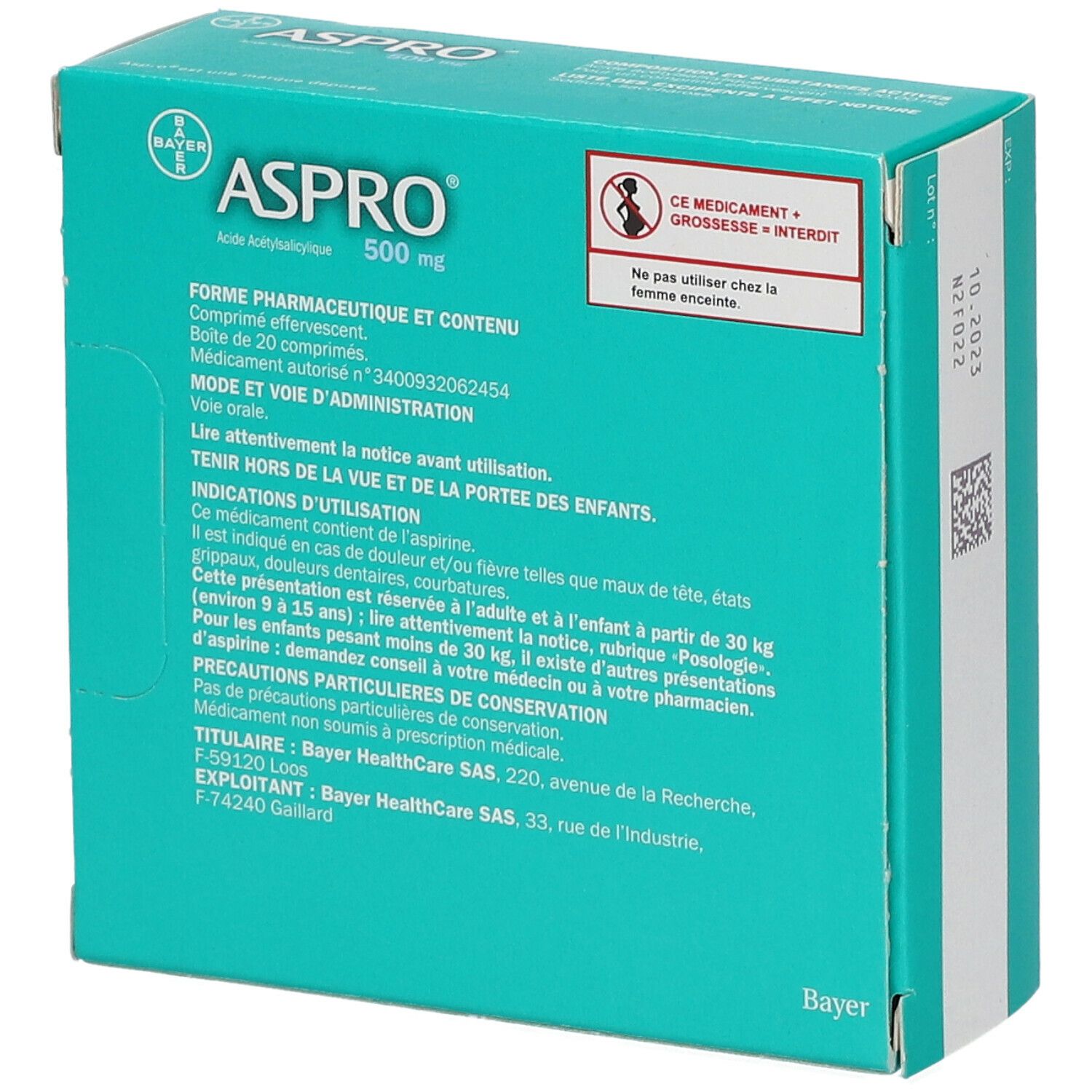 Aspro® 500 mg