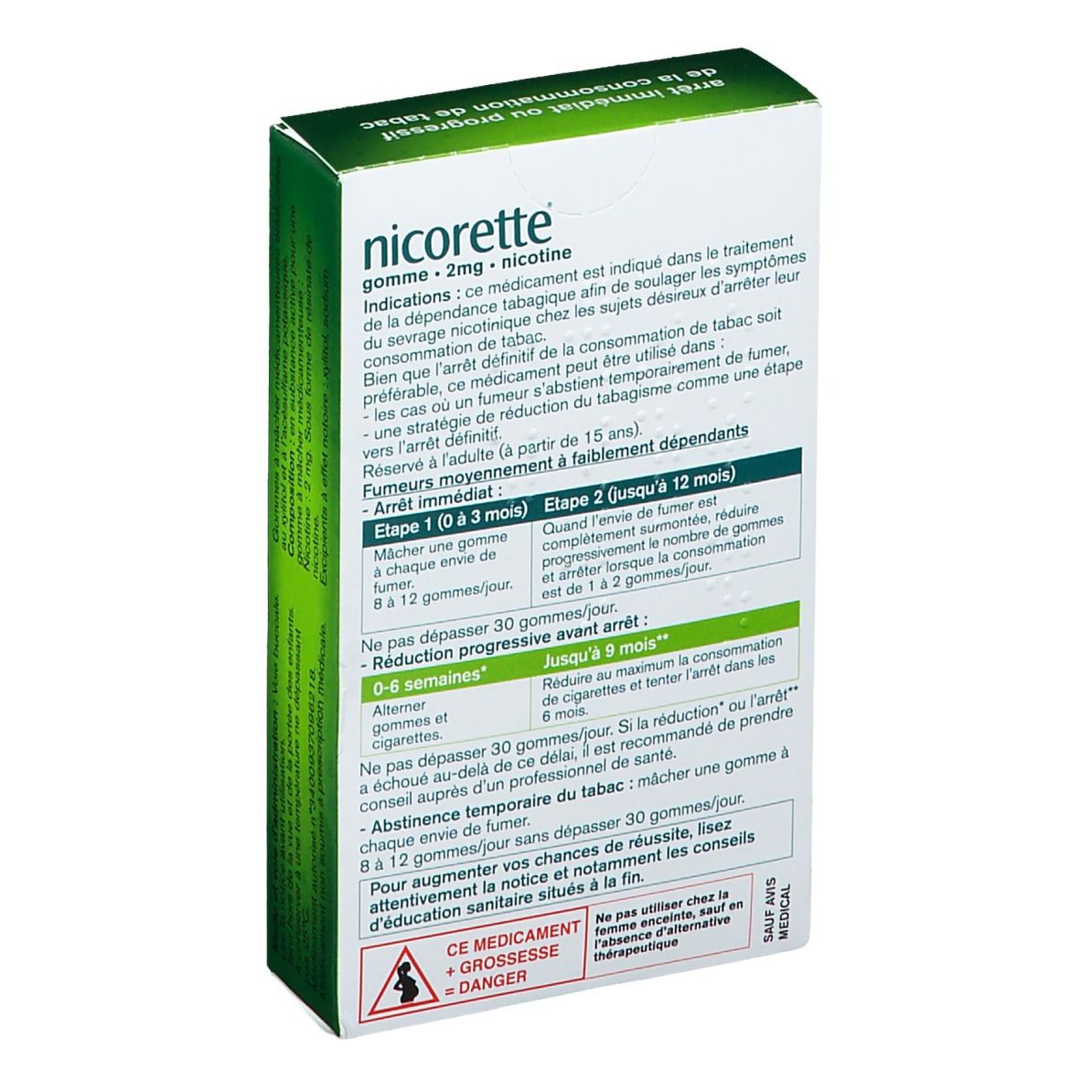 Nicorette® menthe glaciale s/s 2 mg
