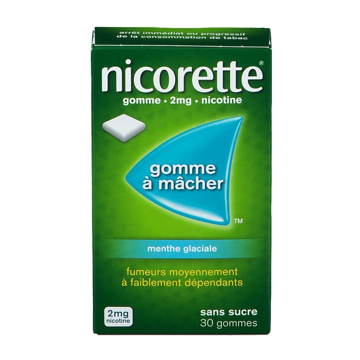 Nicorette® menthe glaciale s/s 2 mg