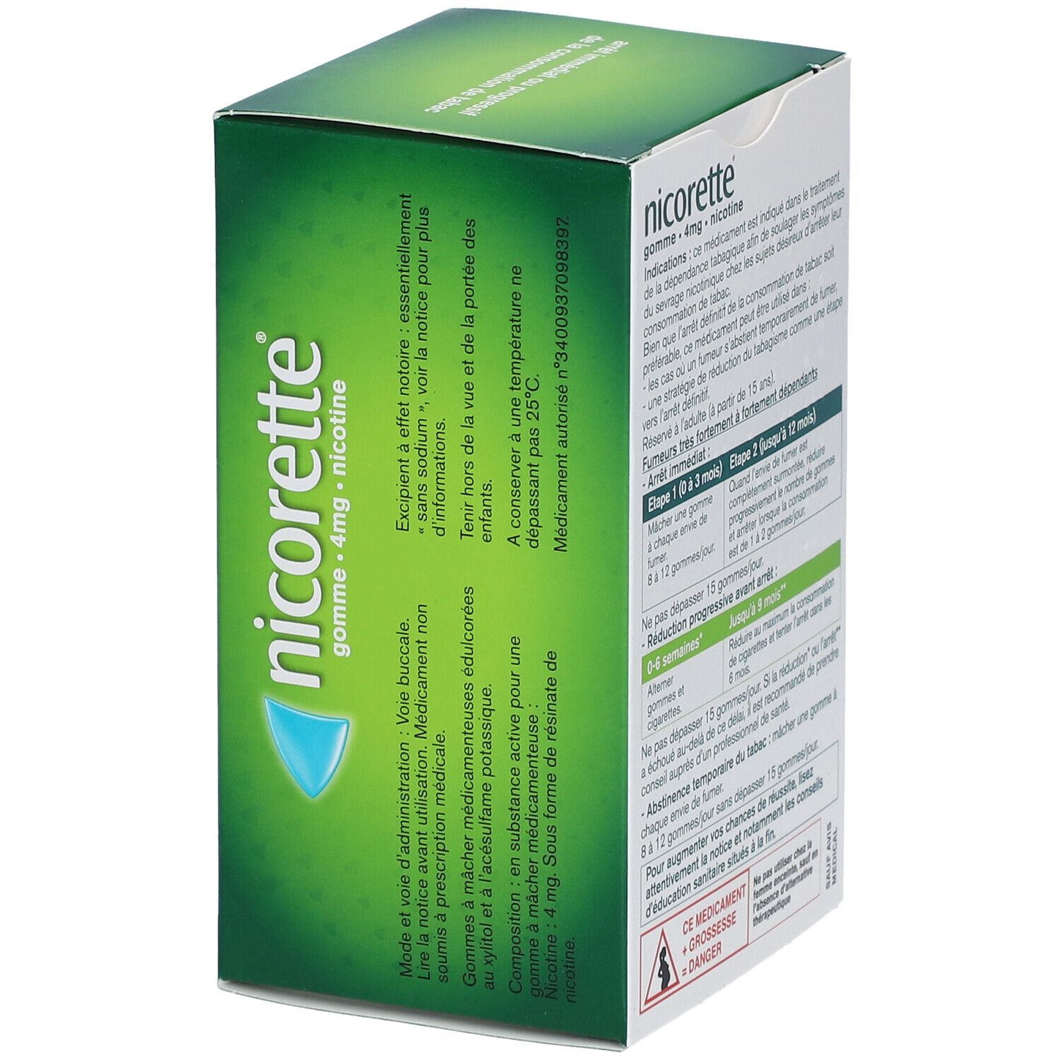 Nicorette® menthe glaciale s/s 4 mg