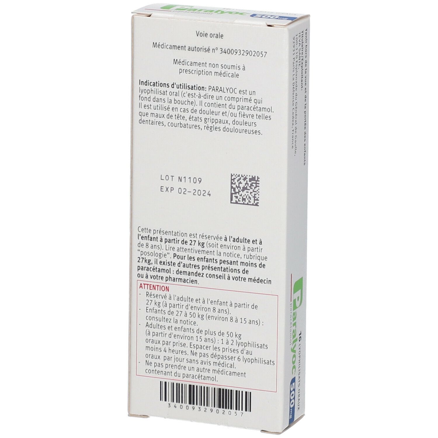 Paralyoc® 500 mg