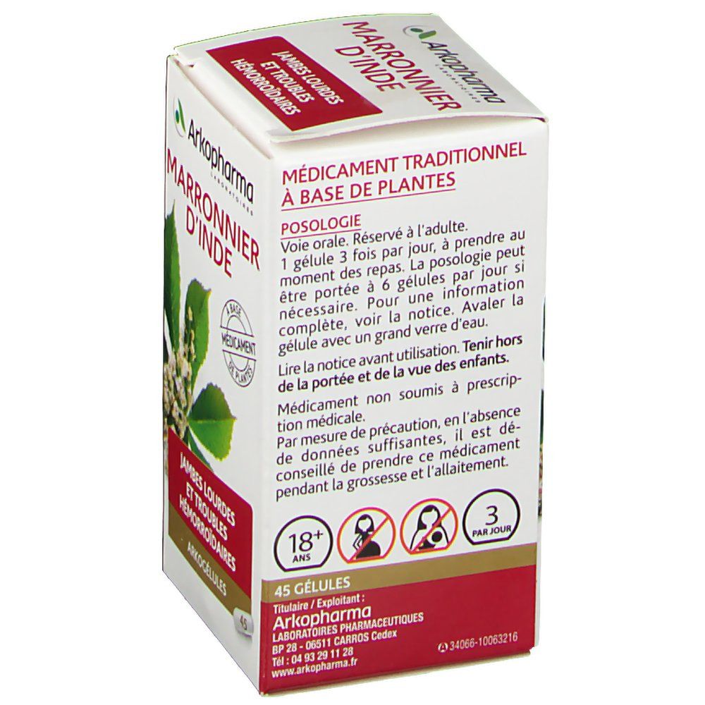Arkopharma Arkogélules Marronnier d'Inde