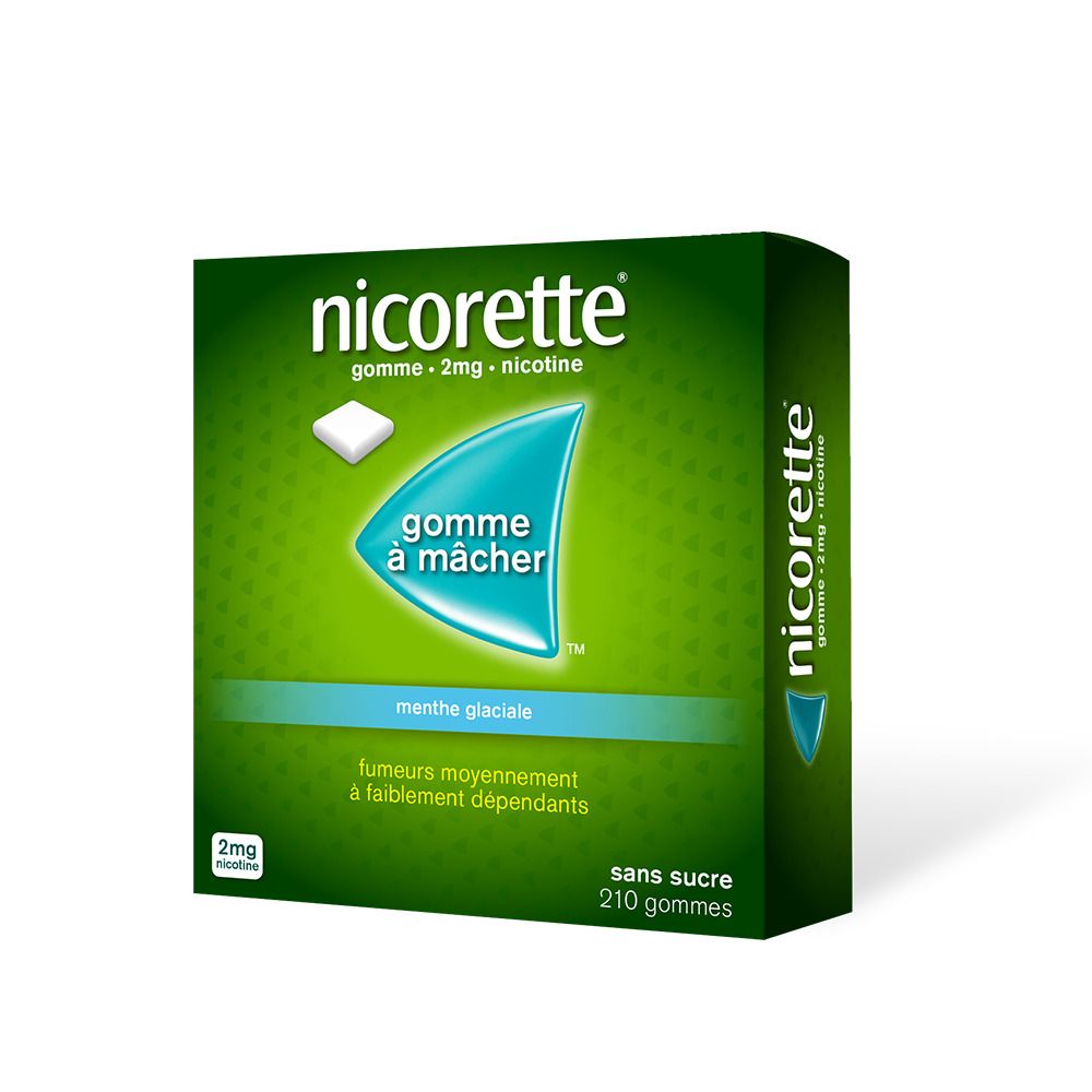 Nicorette® menthe glaciale s/s 2 mg