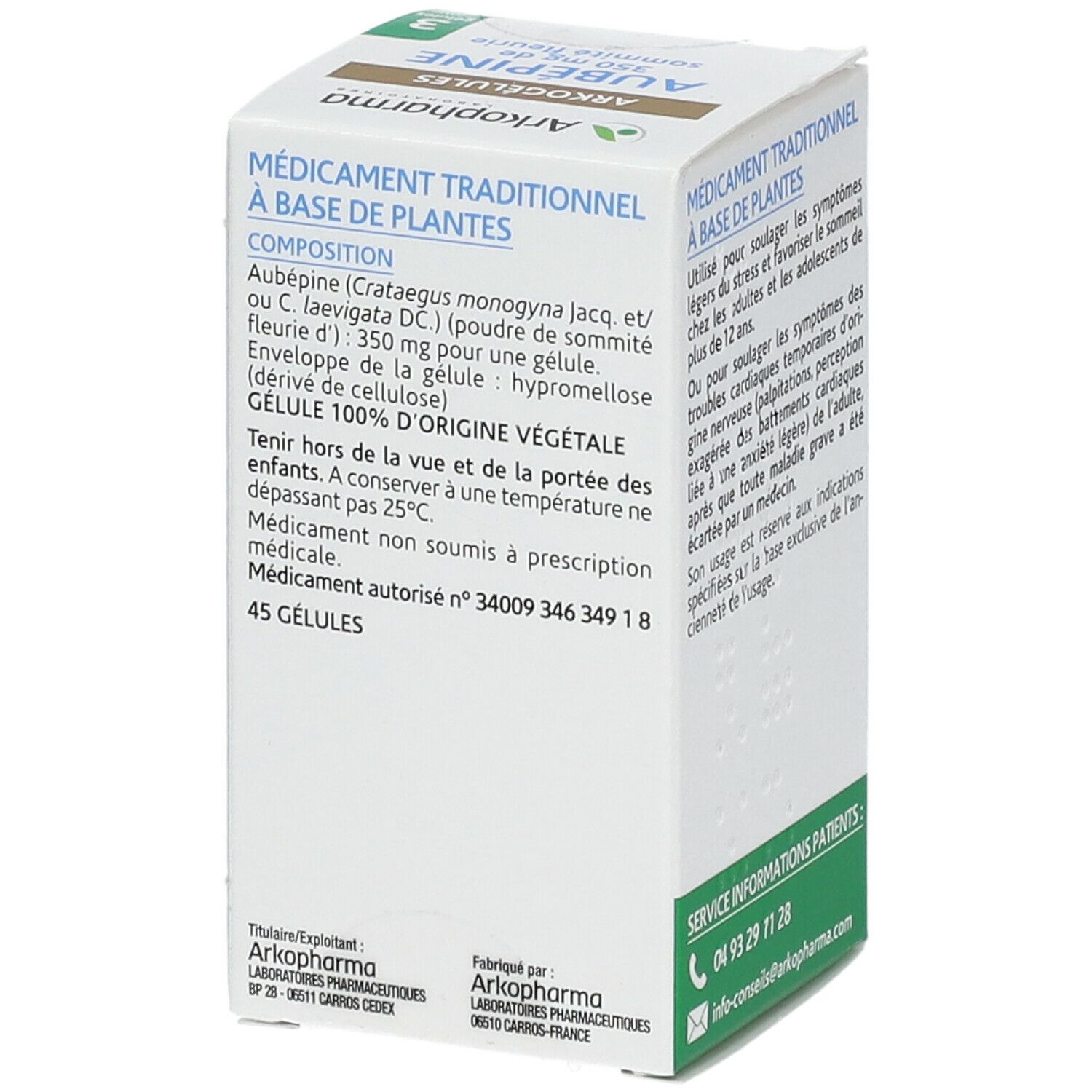 Arkopharma Arkogélules Aubeline