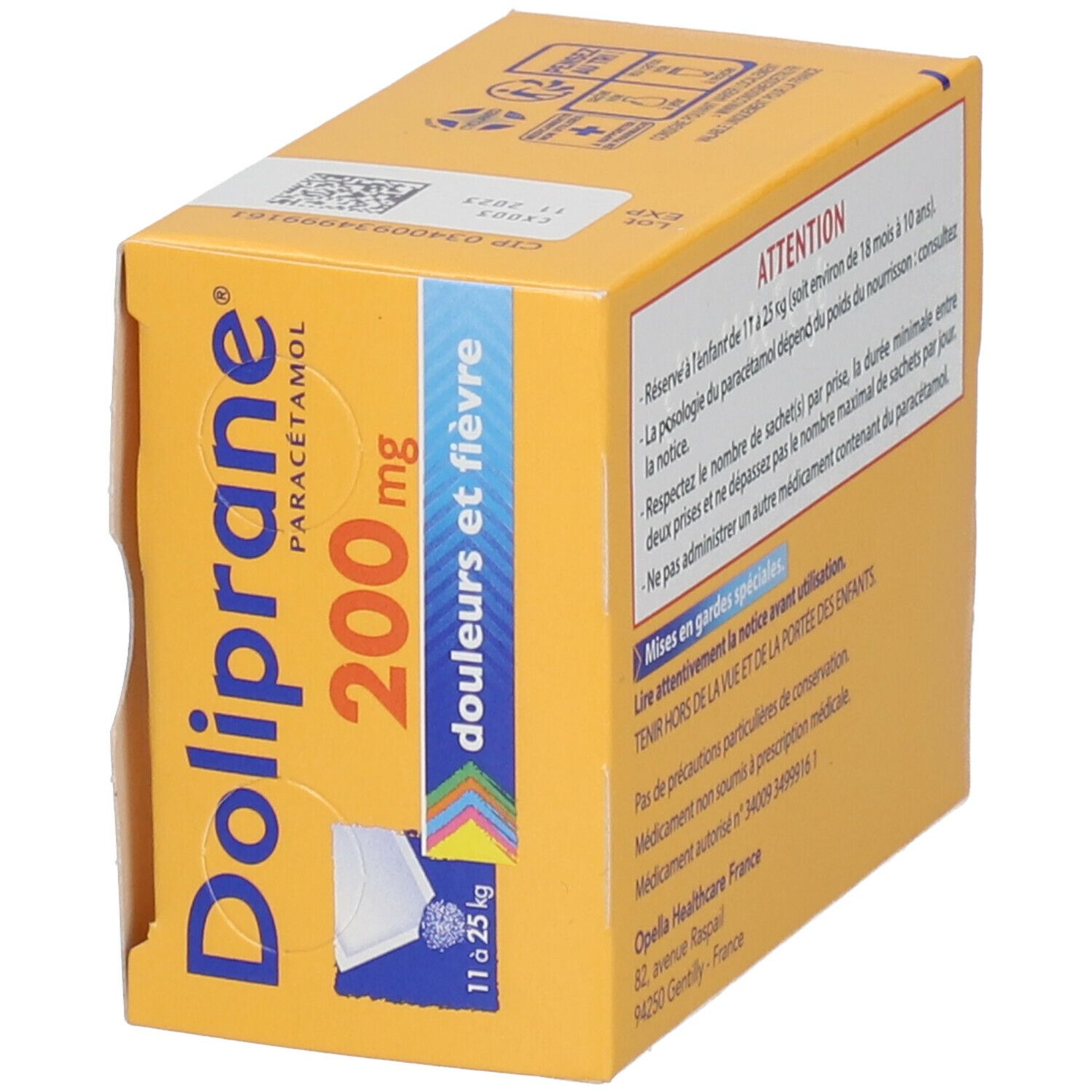 Doliprane® 200 mg