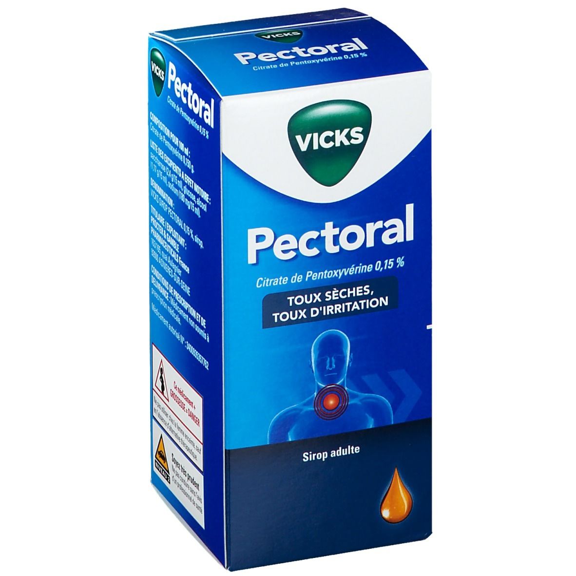 Vicks Toux Seche Sirop 180ml - Pharmacodel