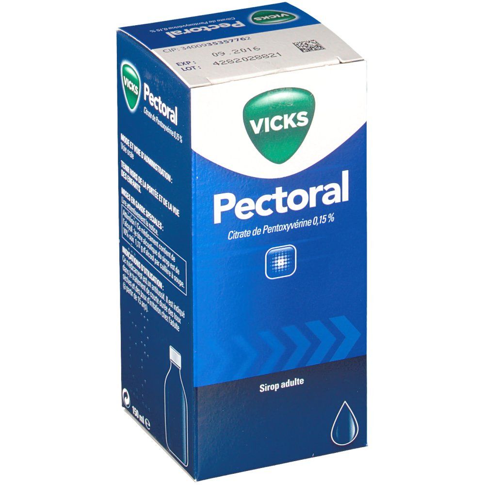 Vicks Sirop Pectoral 0,15 %, Sirop