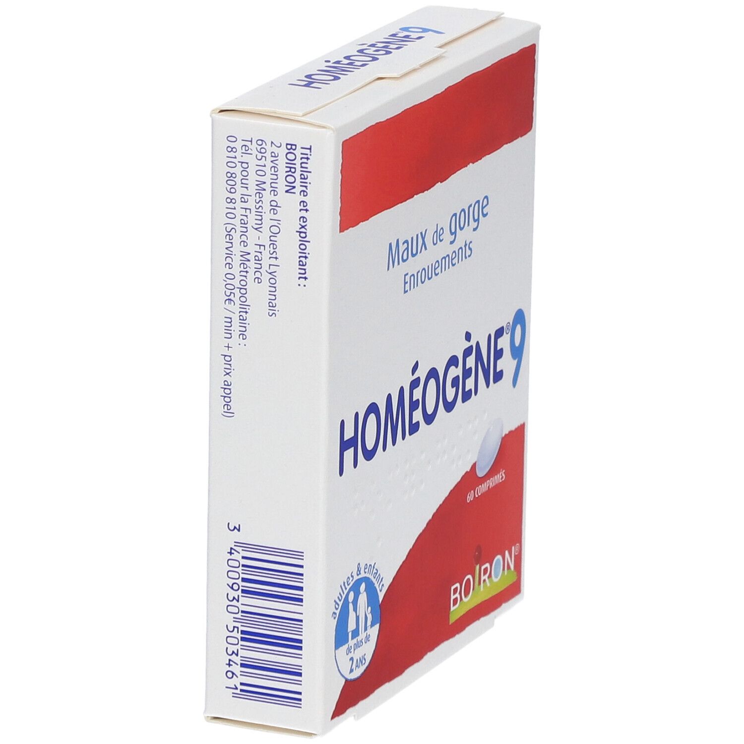 Boiron Homéogène® 9 60 Pc(s) - Redcare Pharmacie