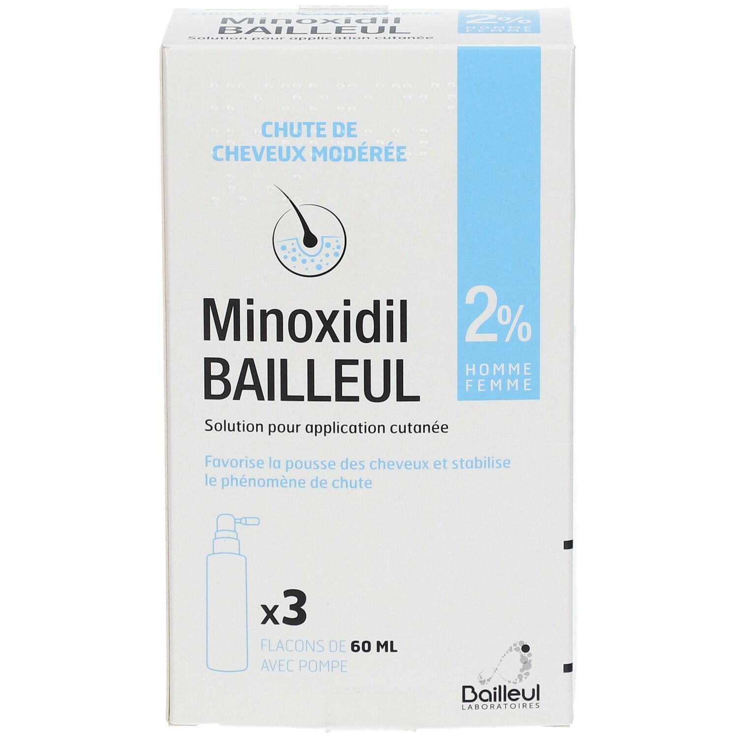 Bailleul Biorga Minoxidil Bailleul 2 %