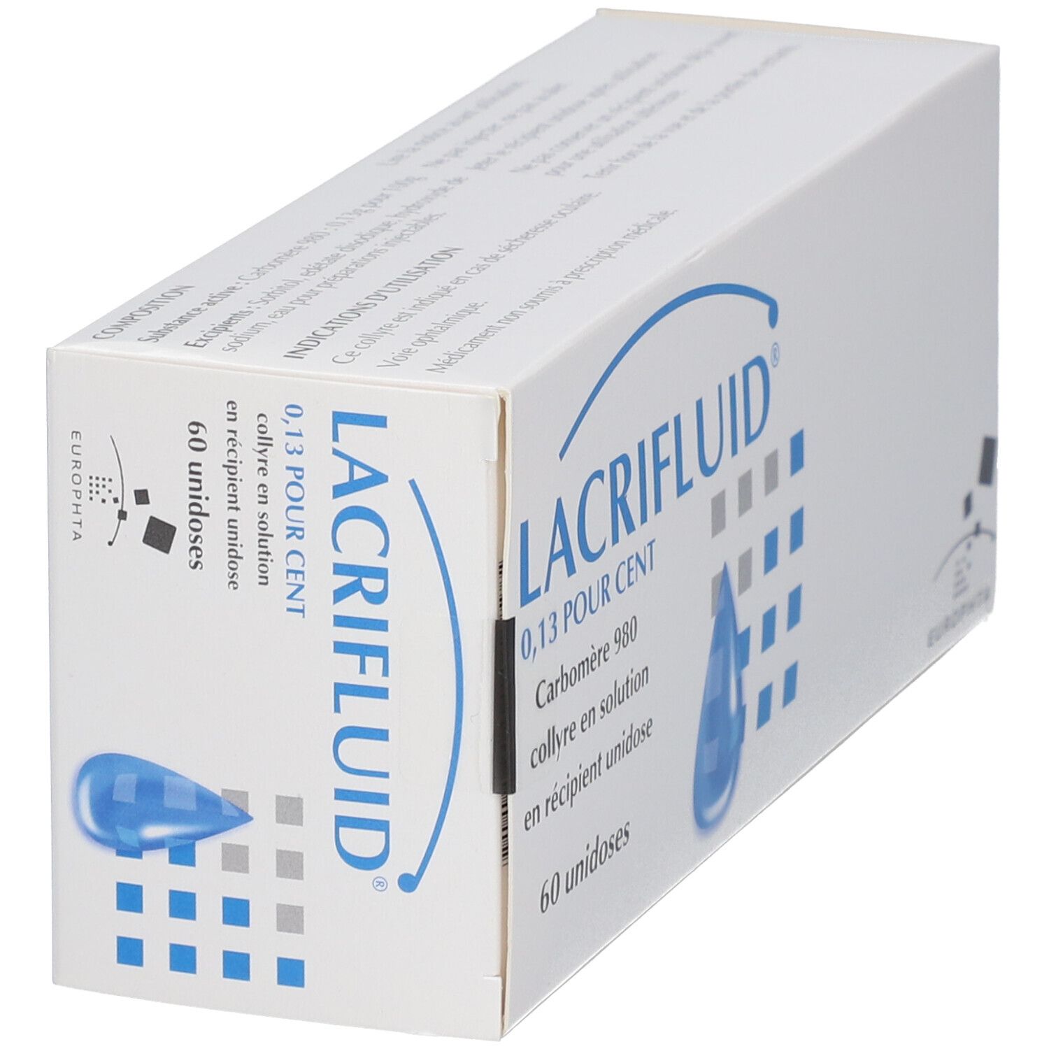 Lacrifluid 0.13% collyre unidose - Yeux secs - Larmes artificielles