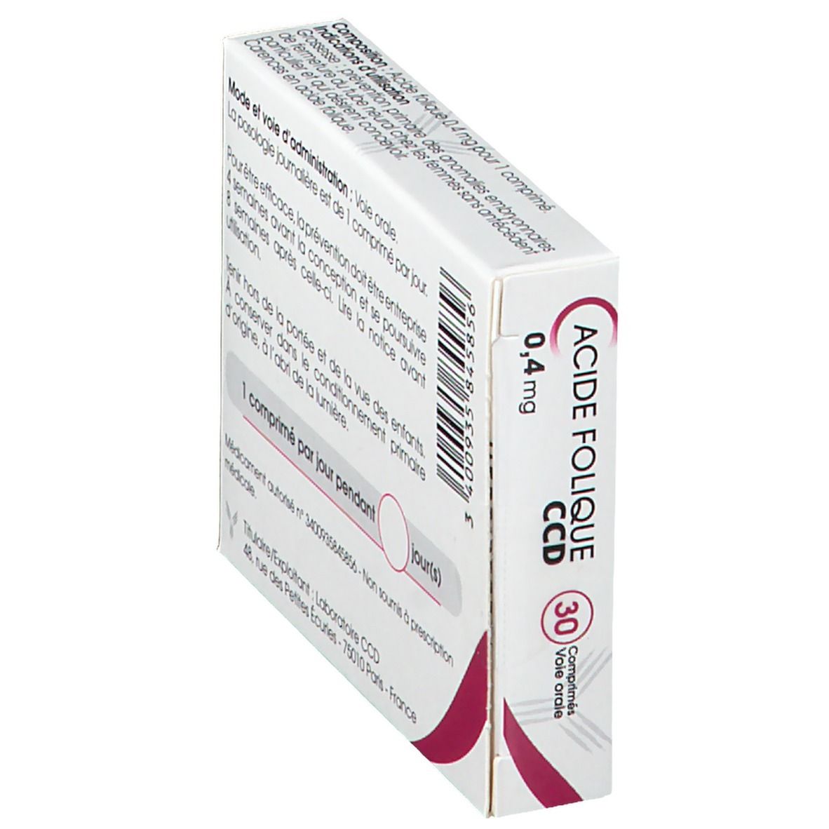 Laboratoire C.C.D. Acide Folique 0,4 mg