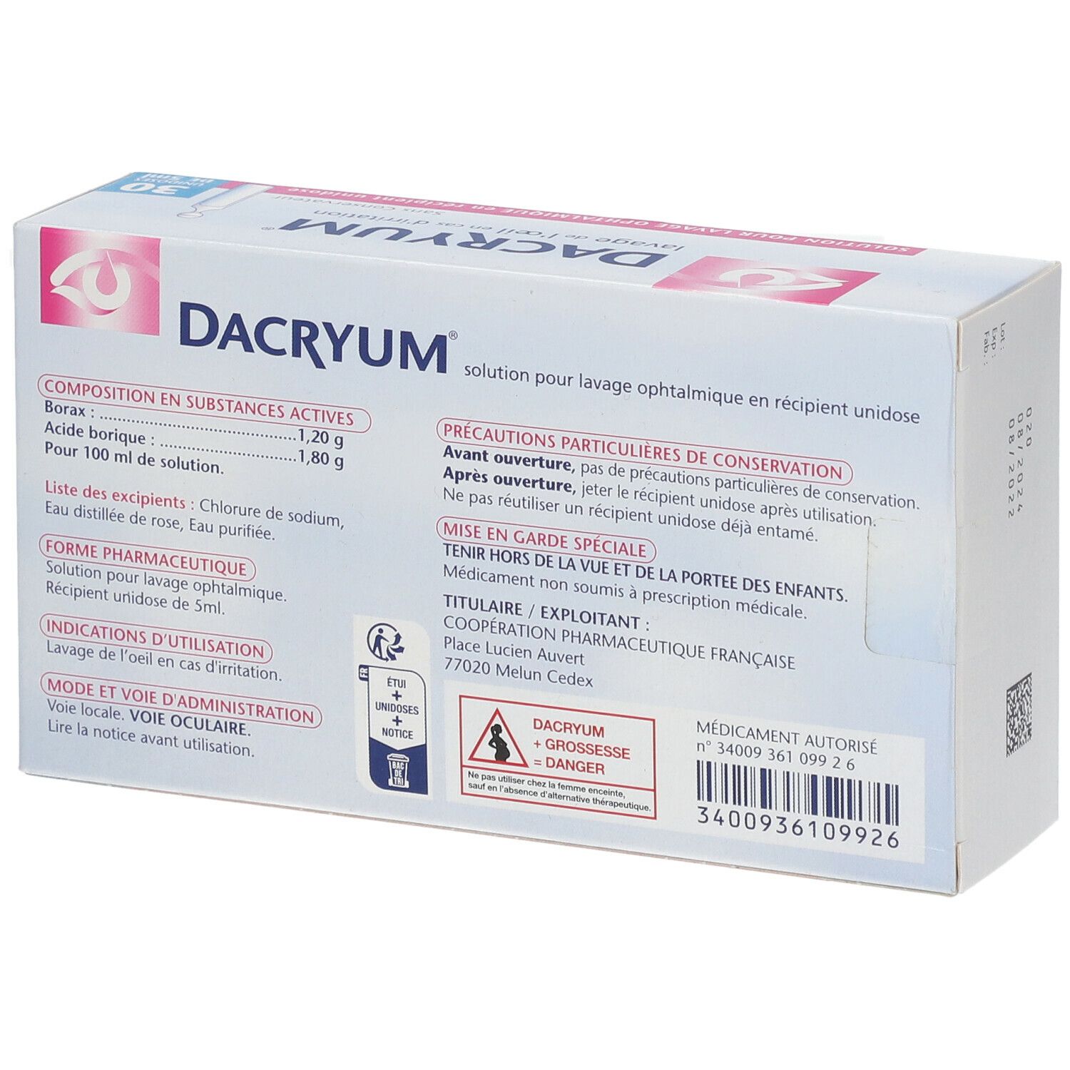 DACRYUM 5 ml 30 unidoses