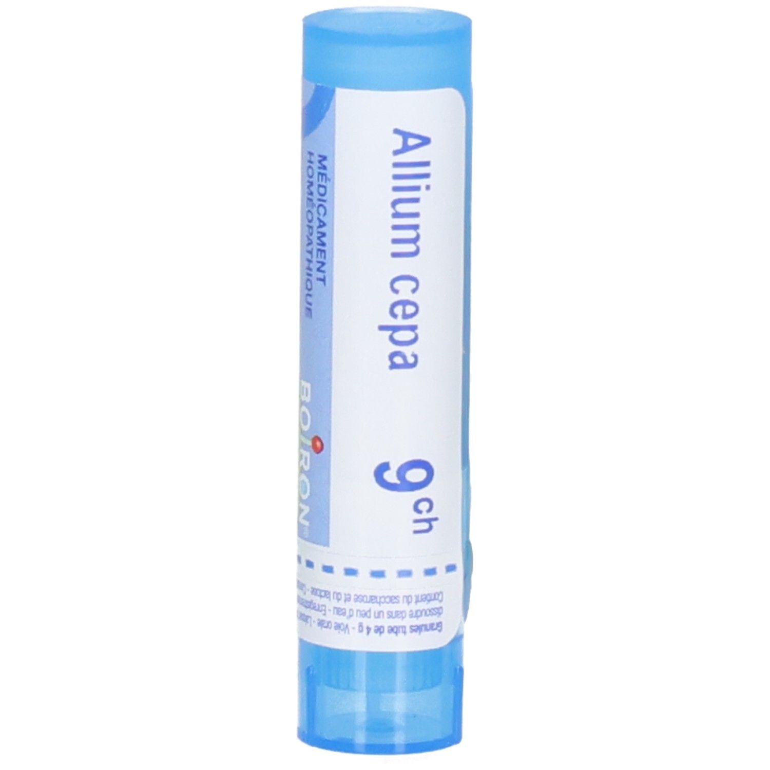 Tube Boiron Allium Cepa 9 ch granules.