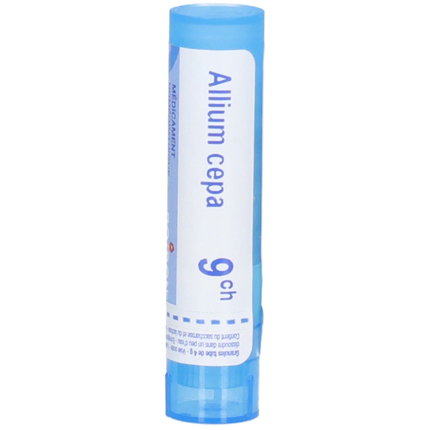Tube Boiron Allium Cepa 9 ch granules.