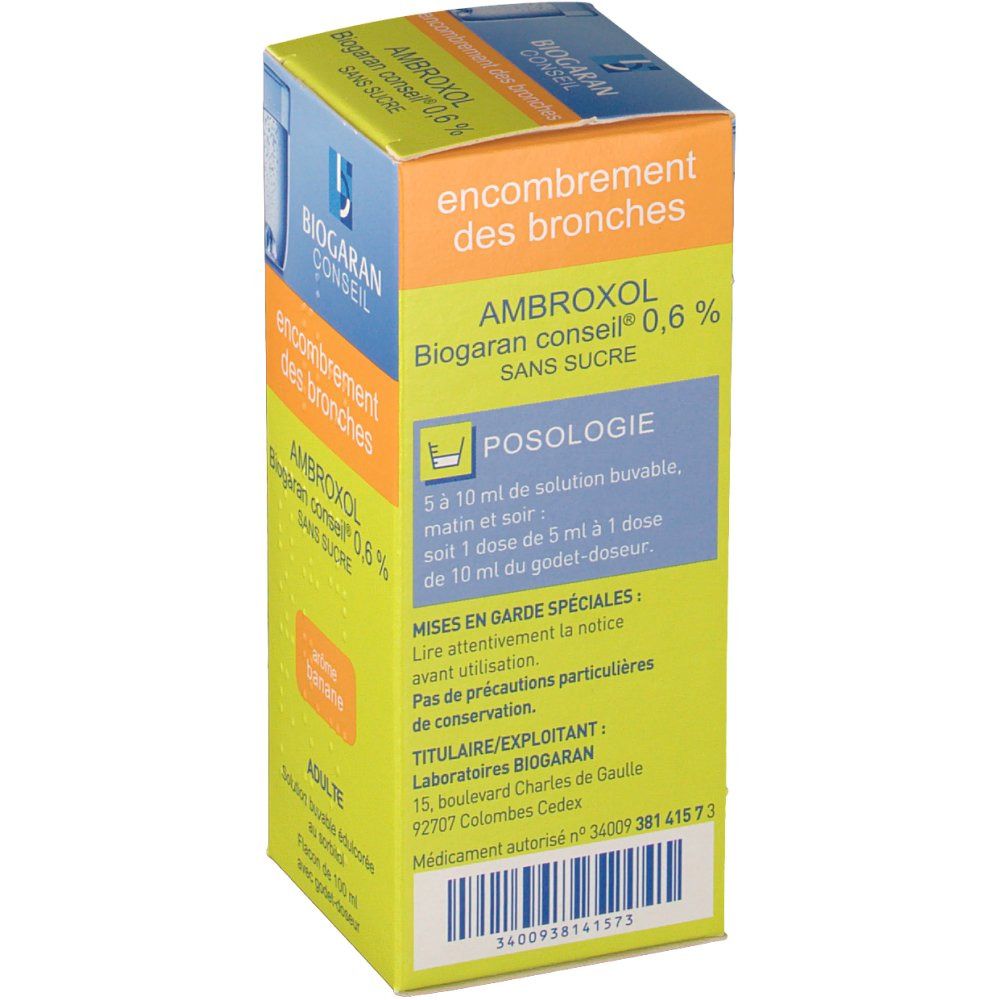Ambroxol Biogaran Conseil® 0.6% s/s