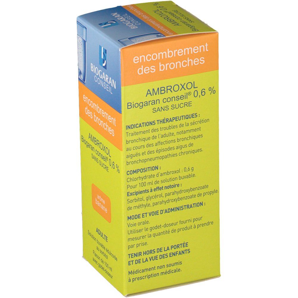 Ambroxol Biogaran Conseil® 0.6% s/s