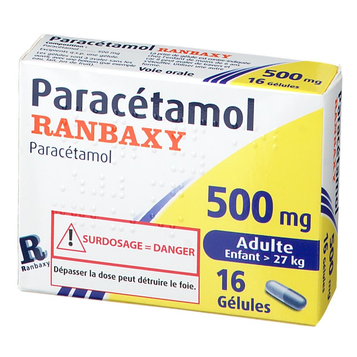 Paracétamol Ranbaxy 500 mg