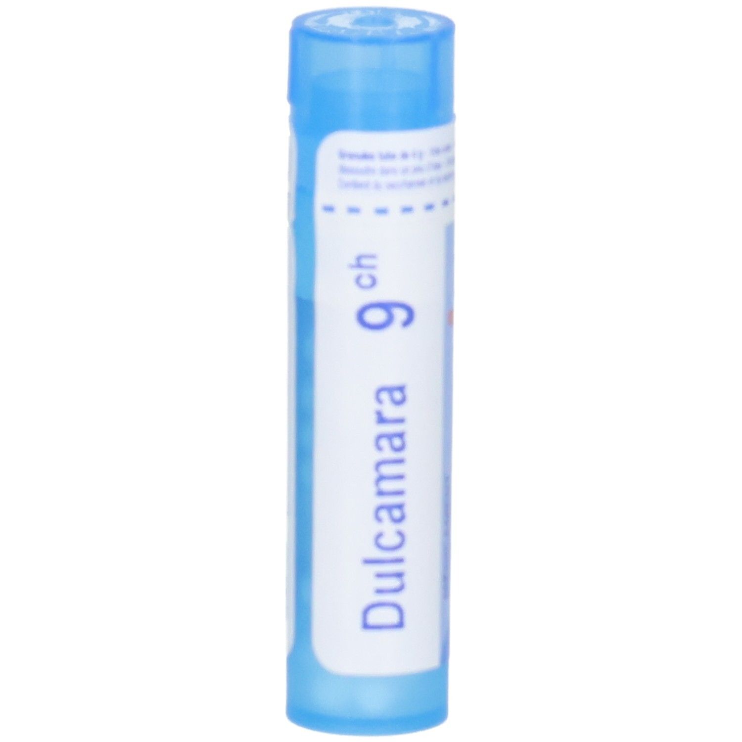 Boiron Dulcamara 9 ch granules en tube bleu.